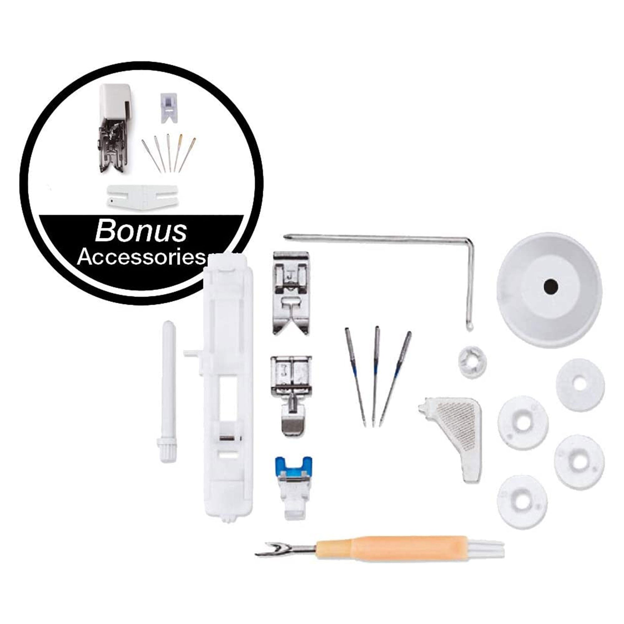 Heavy Duty Sewing Machine w/ 110 Applications and Accessories, Gray (Used) - VMInnovations