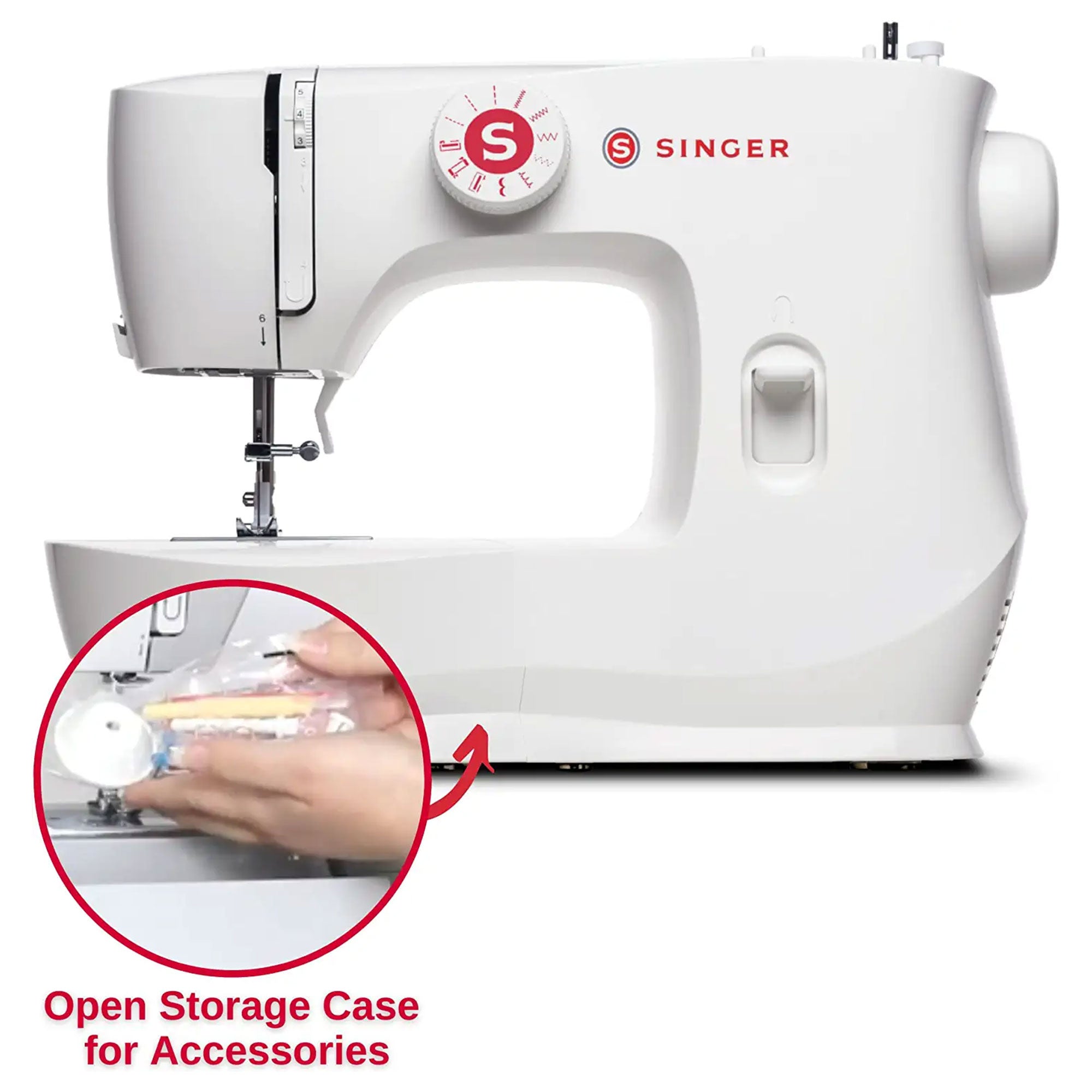 MX60 Sewing Machine w/ 57 Stitch Applications & Accessories, White (For Parts) - VMInnovations