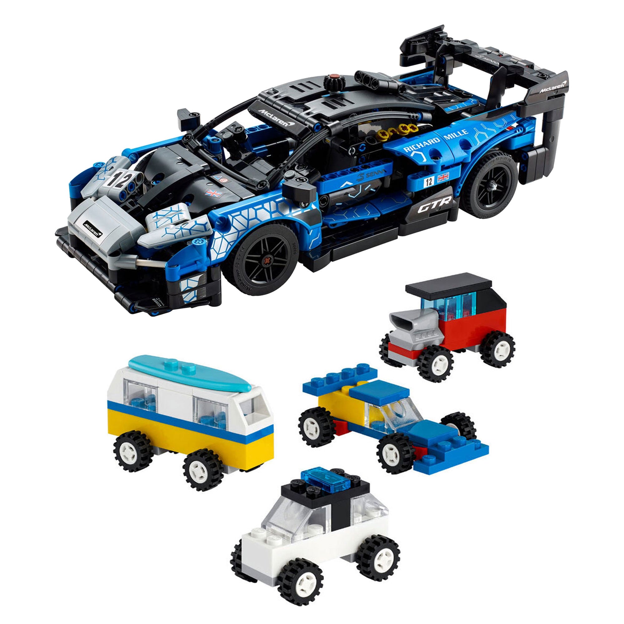 LEGO 42123 Technic McLarena Senna and Classic 30510 90 Years of Cars Mini Set - VMInnovations
