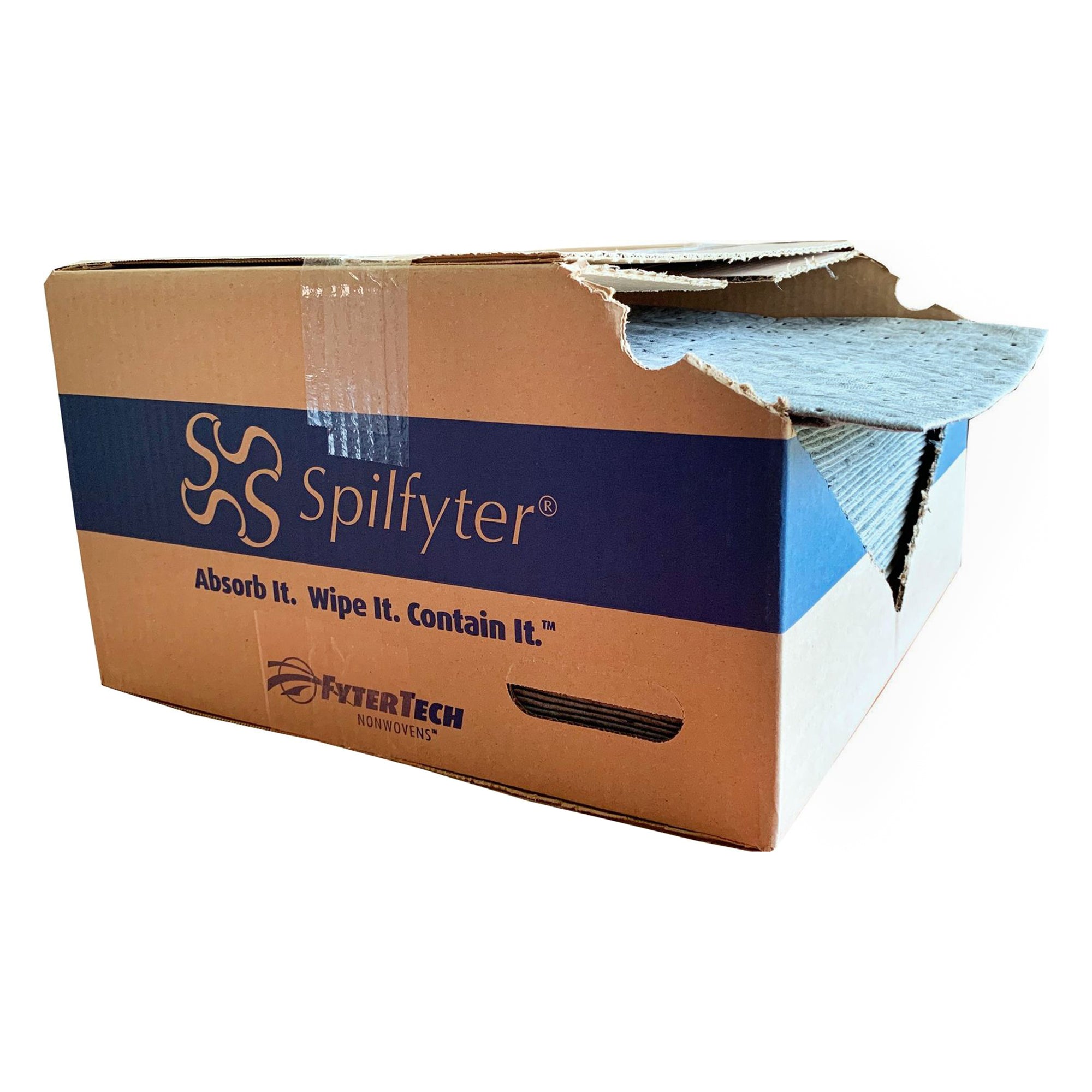 Streetfyter SFG-72 Universal 18" x 16" Sorbent Medium Weight Pads, 50 Ct, Gray - VMInnovations