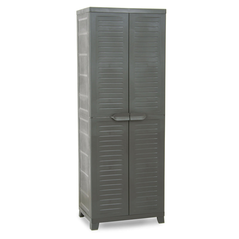 RAM Quality Products Adjustable 4 Shelf Utility Cabinet, Dk Gray(Open Box)