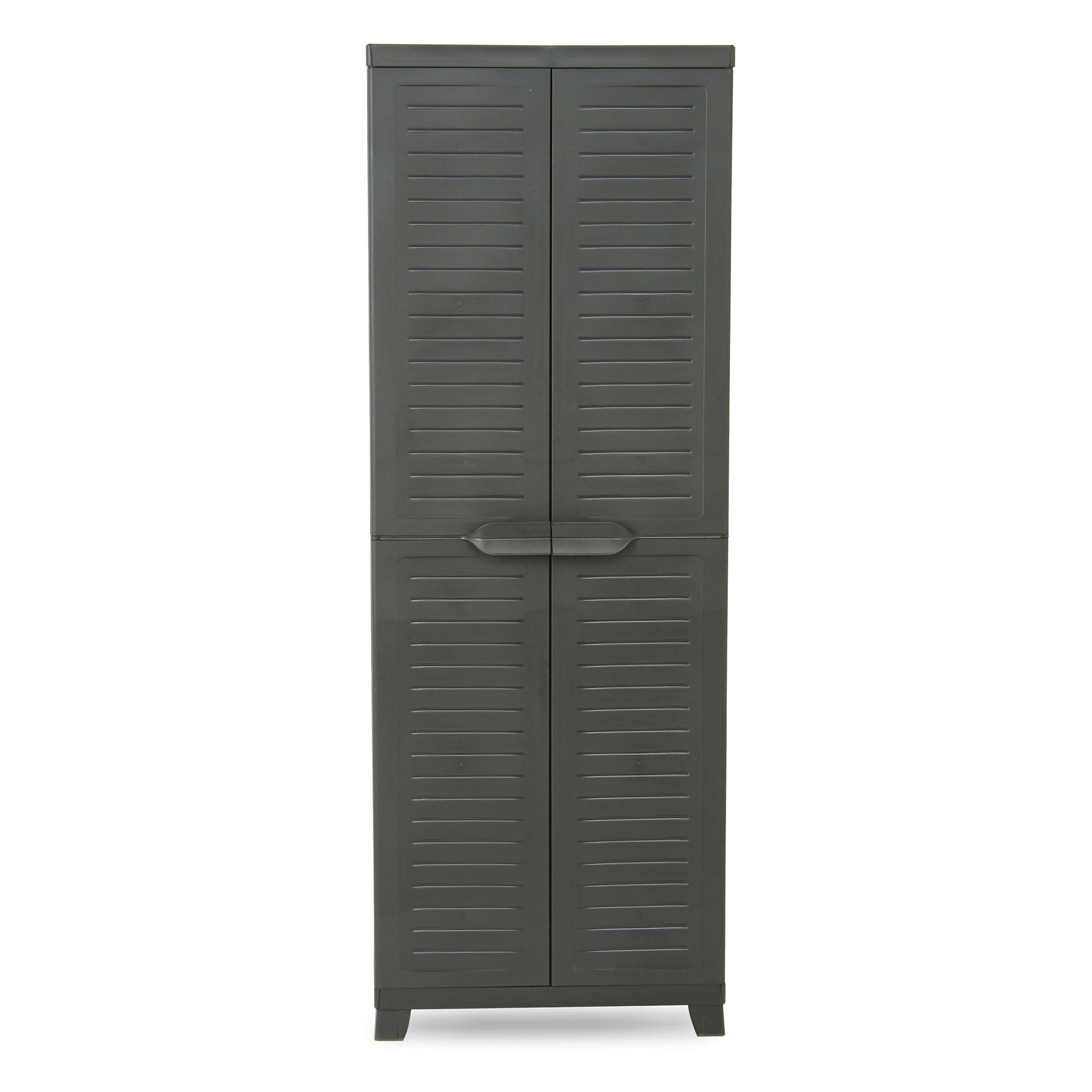 ELITE Adjustable 4 Shelf Storage Utility Cabinet, Dark Gray (Used) - VMInnovations