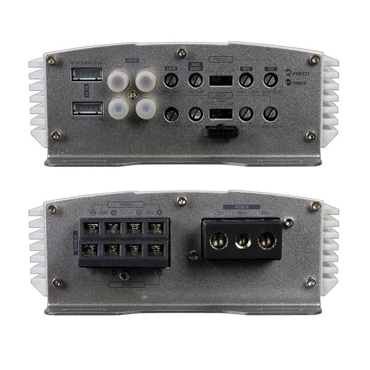 AudioPipe APMRE-4150D Mini Design 4 Channel MOSFET Marine Grade Amplifier, White - VMInnovations