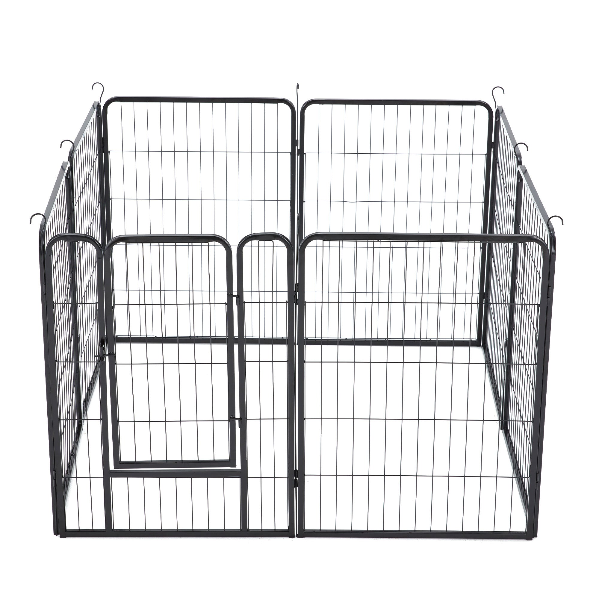 JOMEED Indoor & Outdoor 8-Panel, 32" High Dog Playpen w/Door, Black (For Parts) - VMInnovations