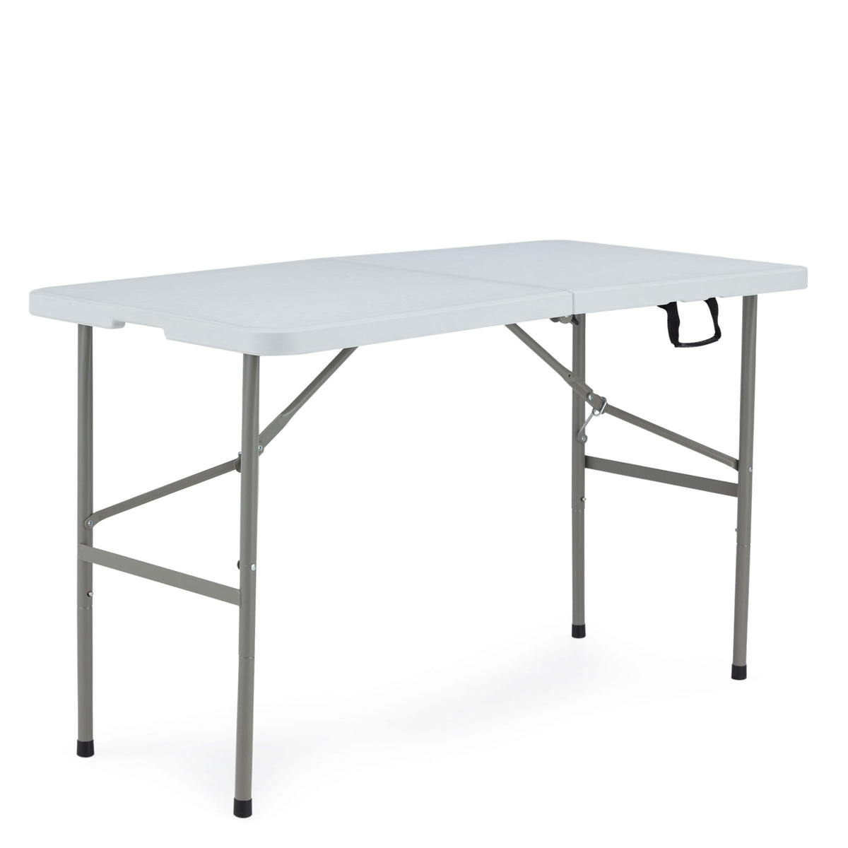 JOMEED 4 Foot Portable Folding Multipurpose Utility Picnic Event Table, White