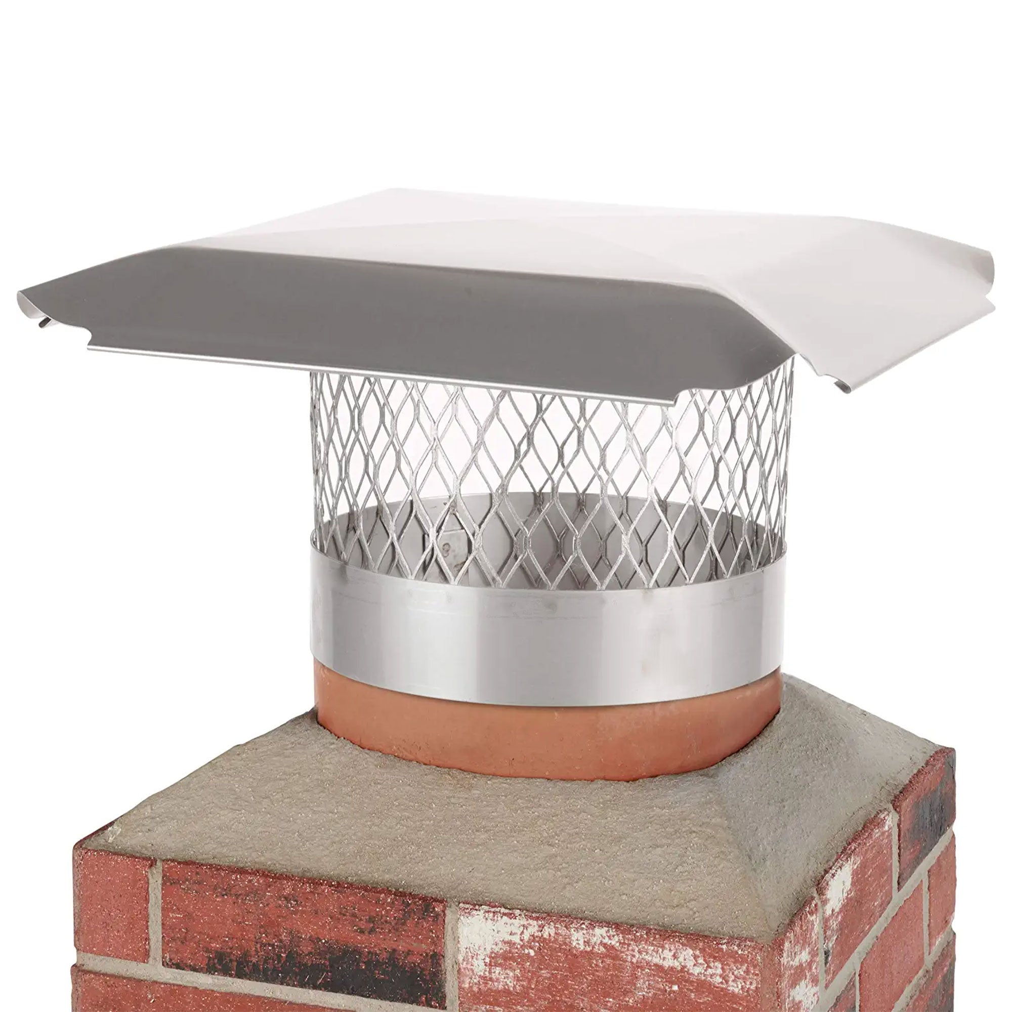 Draft King Round Slip In Chimney Cover for 15.5-16.5 Inch Masonry Chimney (Used) - VMInnovations