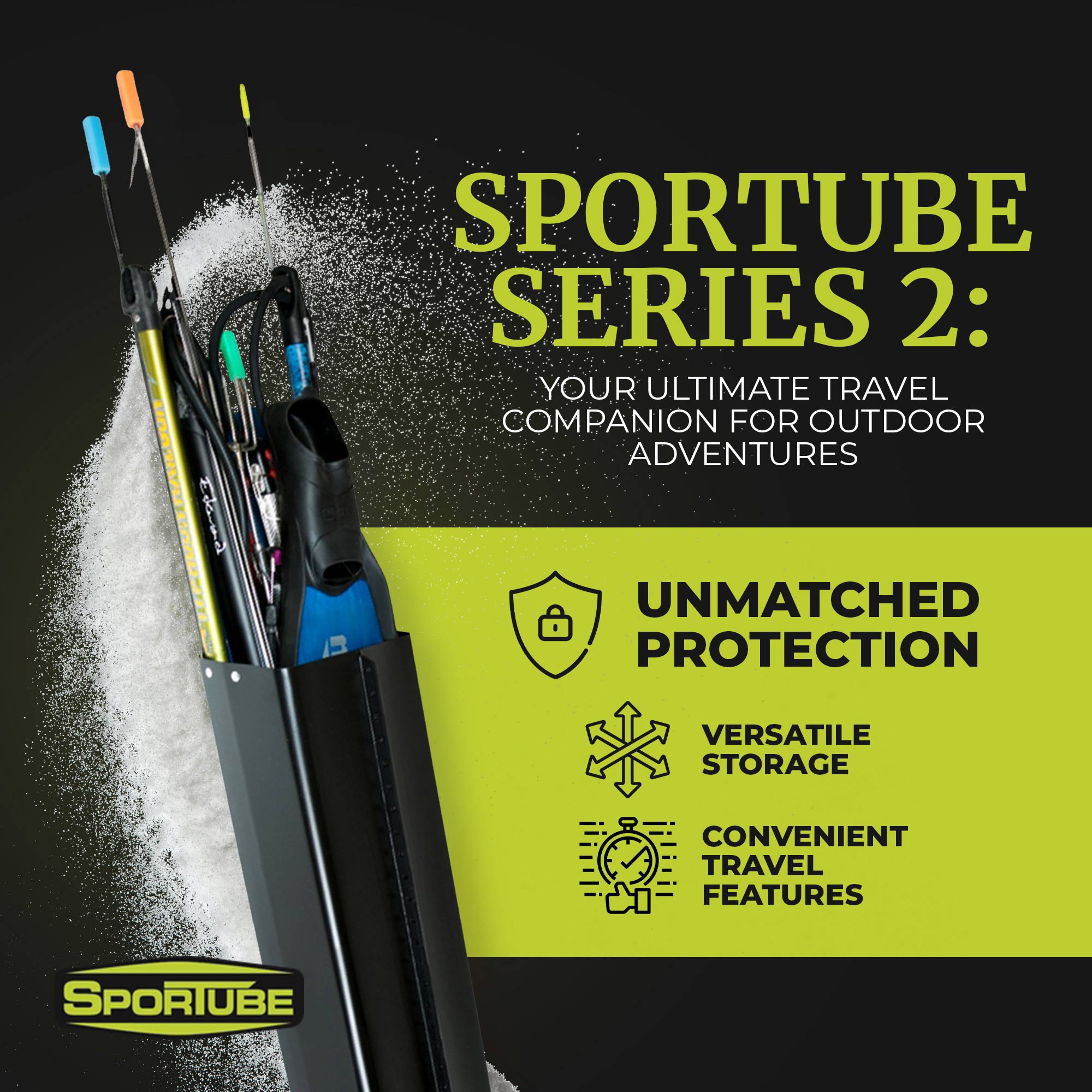 Sportube Series 2 Lightweight Protective Outdoor Sports Gear Travel Case (Used) - VMInnovations