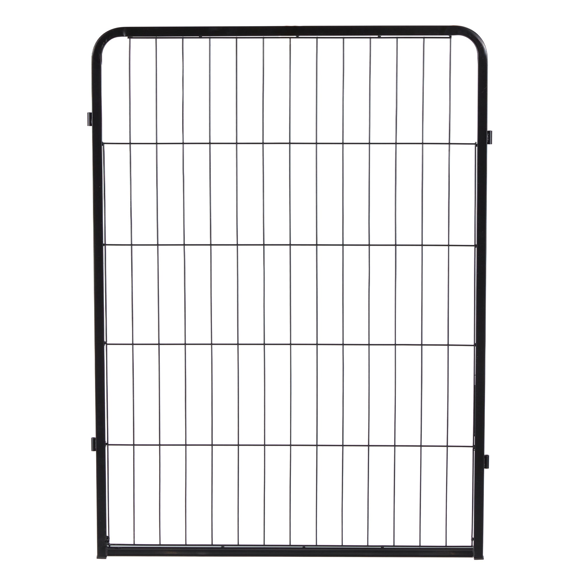 JOMEED Indoor and Outdoor 16-Panel, 31" High Dog Pet Playpen with Doors, Black