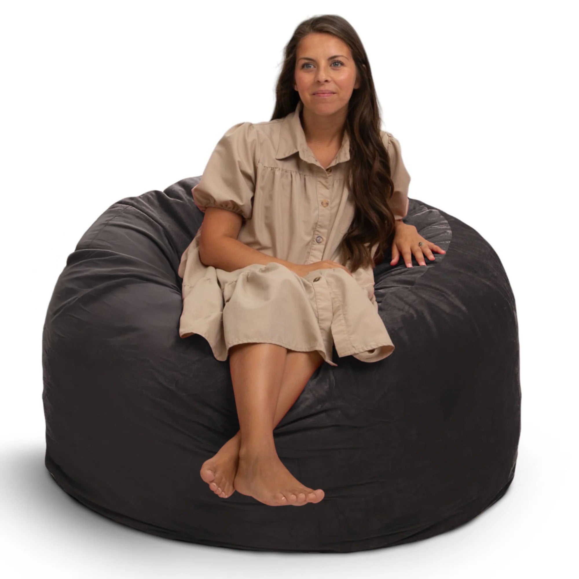Ultimate Sack 4ft Bean Bag Chair, Oversized Indoor Comfy Lounger (Open Box) - VMInnovations