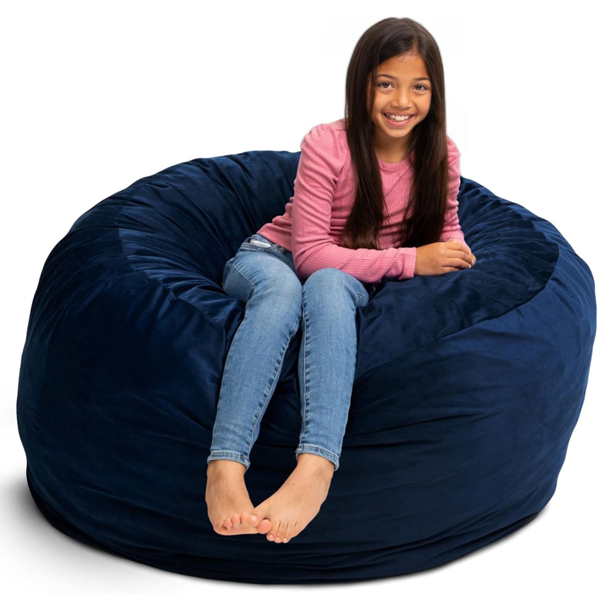 Ultimate Sack 4 Ft Foam Filled Washable Suede Covered Bean Bag Chair (Used)