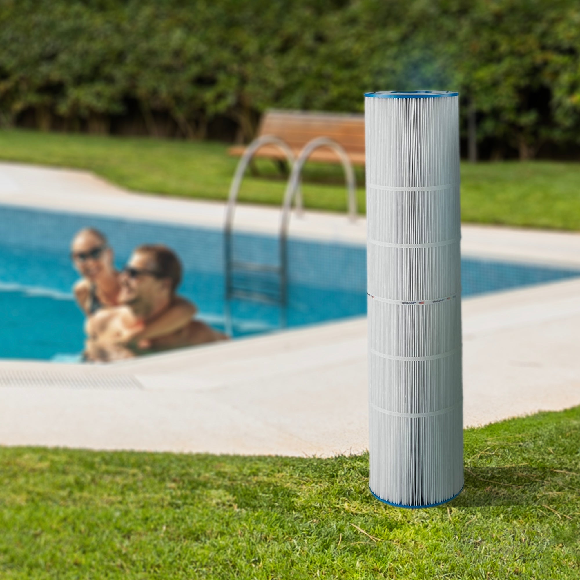 Unicel C-7472 Replacement 125 Sq Ft Pool Filter Cartridge, 163 Pleats (4 Pack)