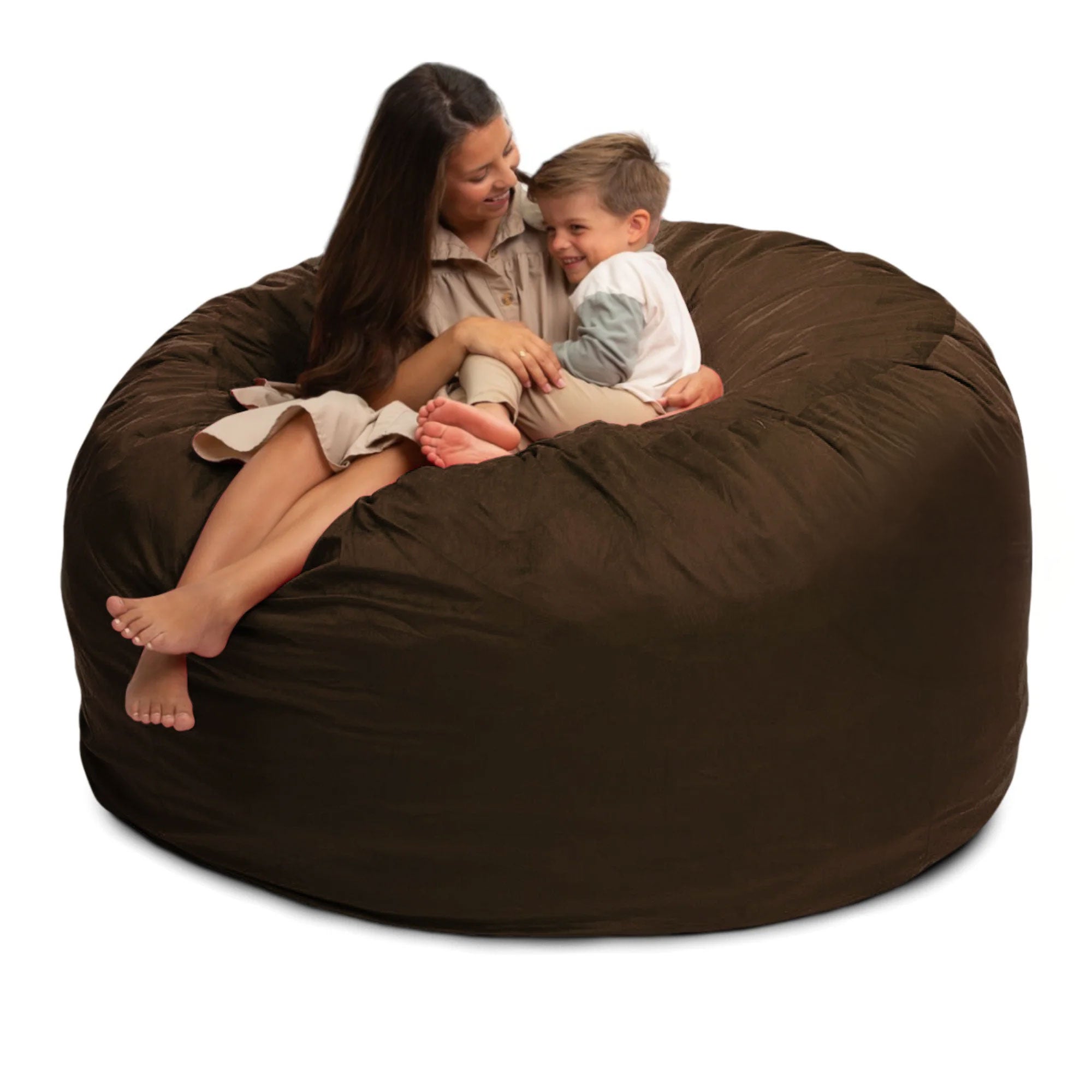 Ultimate Sack 6 Ft Foam Filled Washable Suede Covered Bean Bag Chair (Open Box) - VMInnovations