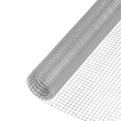YardGard 4' x 5' 0.25" Square Mesh Wire Hardware Cloth Poultry Fence, Silver