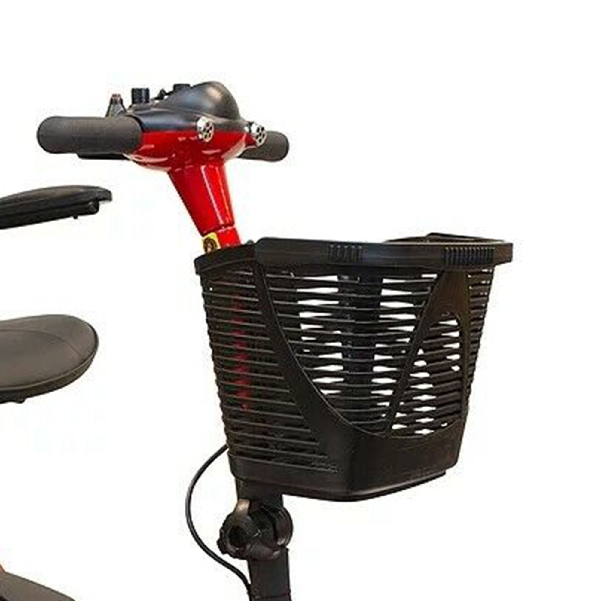 EWheels EW-M34 4 Wheel Travel Electric Battery Medical Mobility Scooter, Red