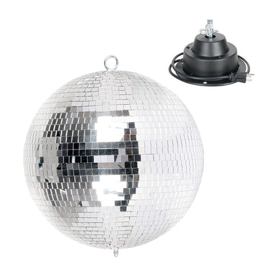 Eliminator Lighting Hanging Disco Mirror Ball w/ Motor and ADJ Disco Ball Motor