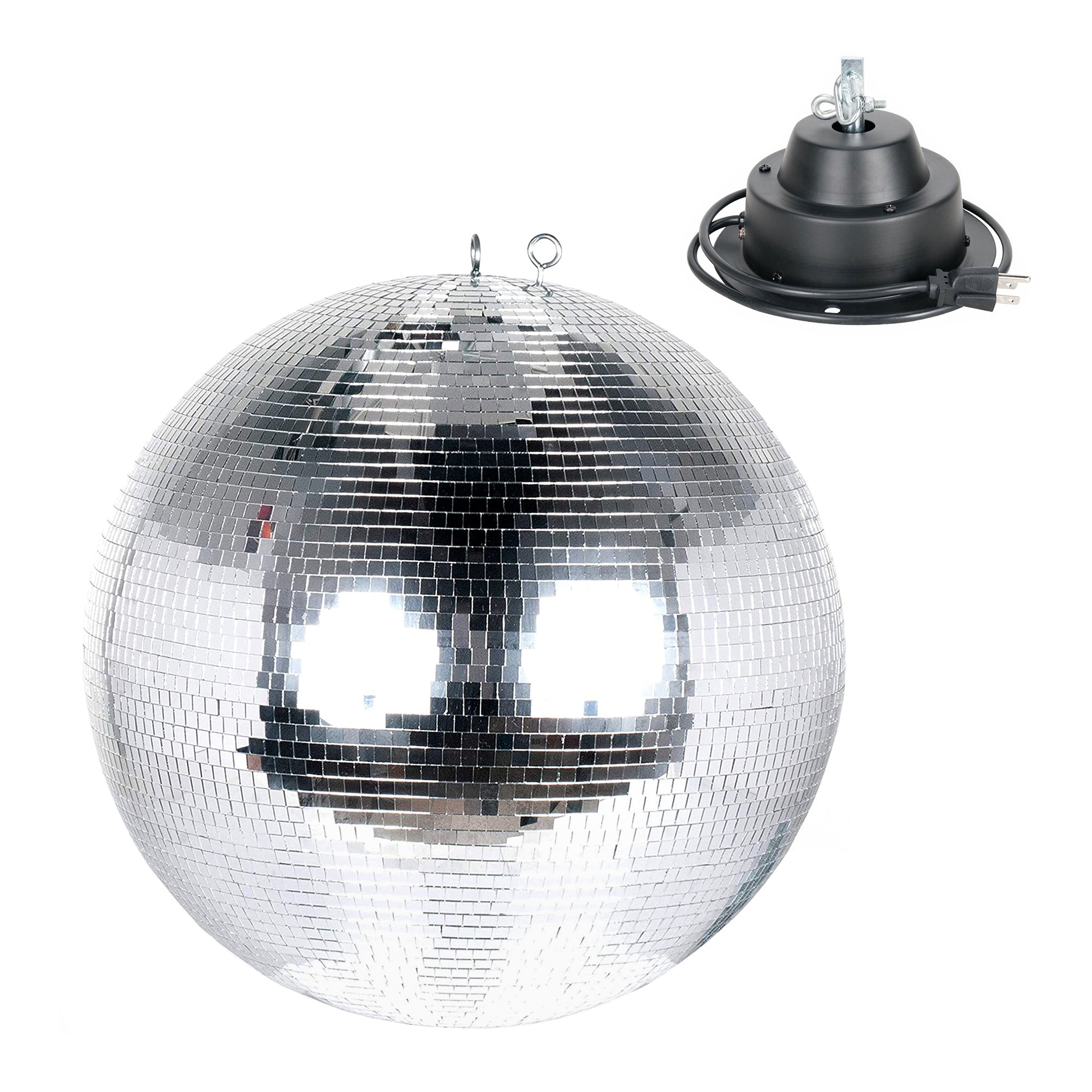 Eliminator Lighting EM16 Hanging Mirror Ball and ADJ M-101HD Mirror Ball Motor - VMInnovations