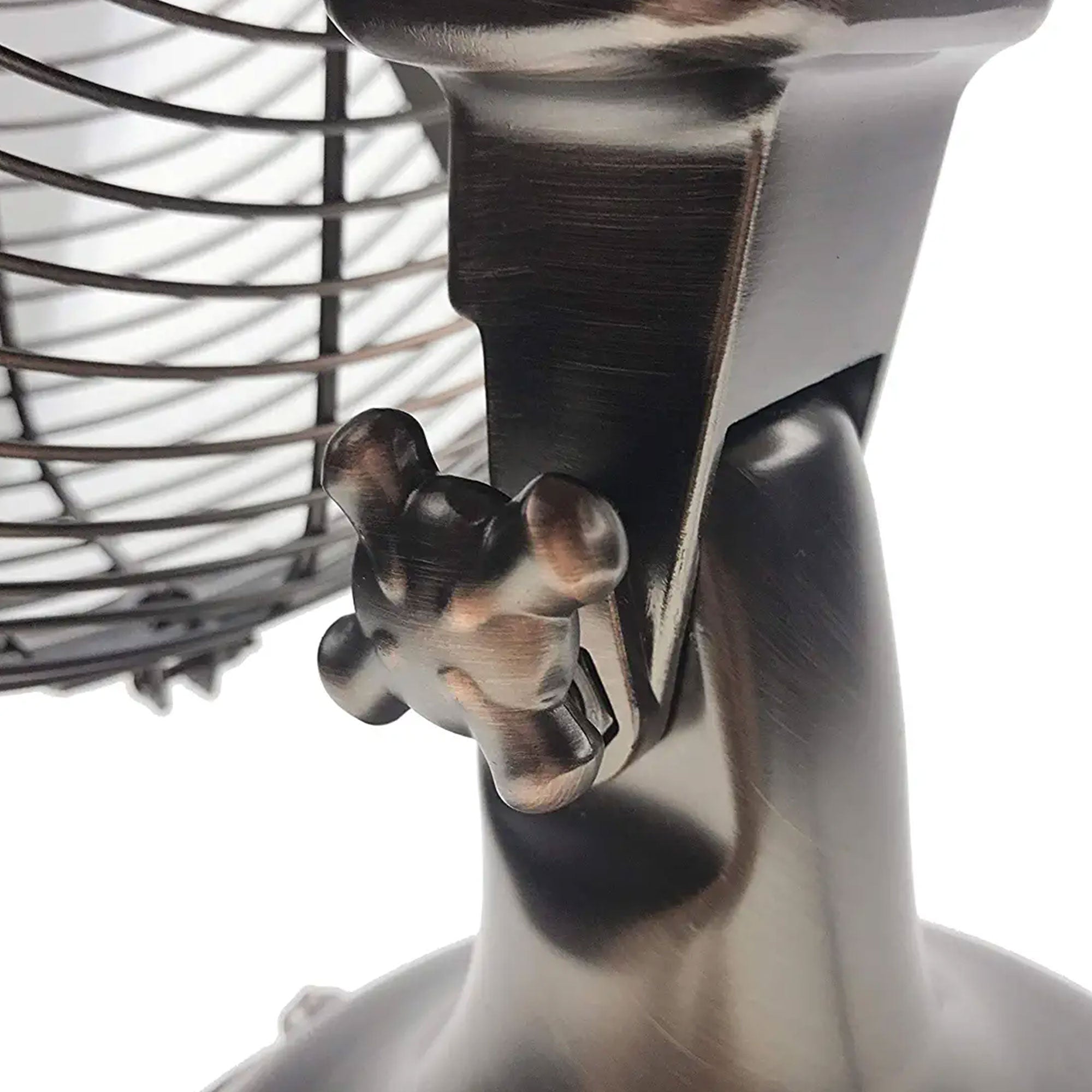 Hunter 12" All Metal Retro Oscillating Table Fan w/ 3 Speeds, Copper (For Parts) - VMInnovations