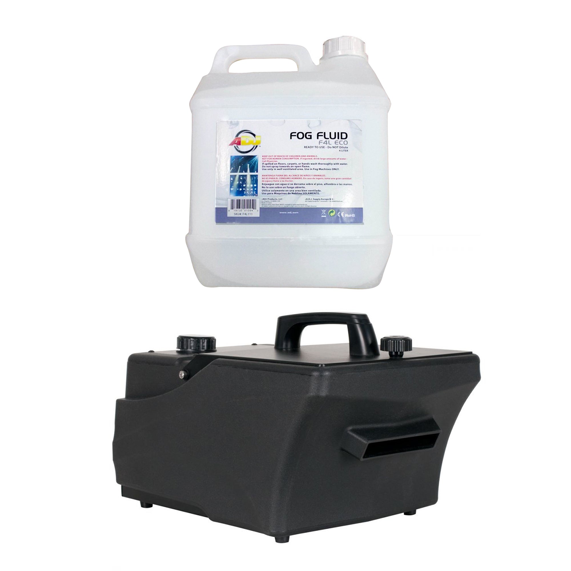 ADJ Products Entour Chill 800W High Output Fog Machine w/ Timer & Fog Liquid, 4L - VMInnovations