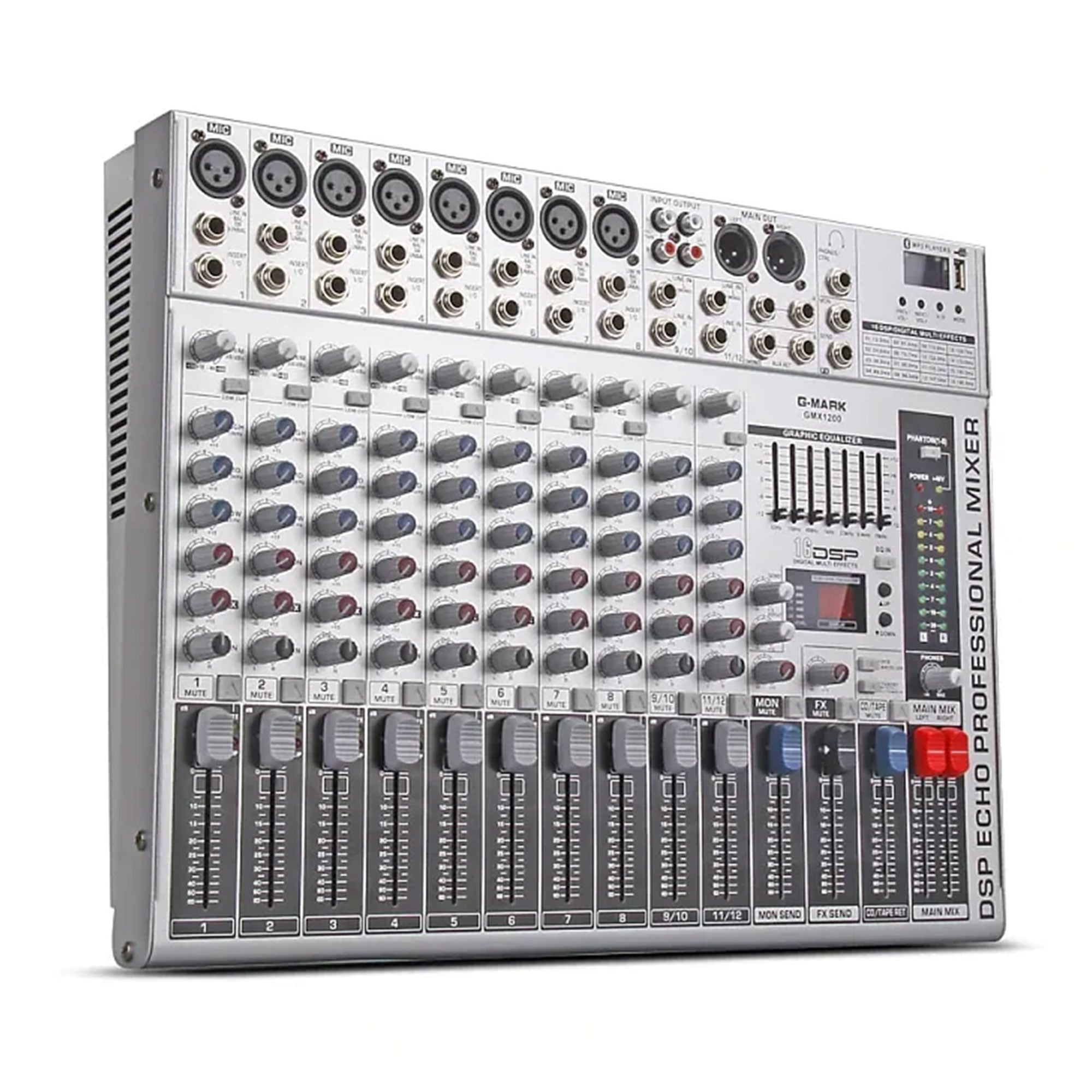 Professional Stage 12 Channel Audio Mixer Console w/ MP3 Player (Open Box) - VMInnovations