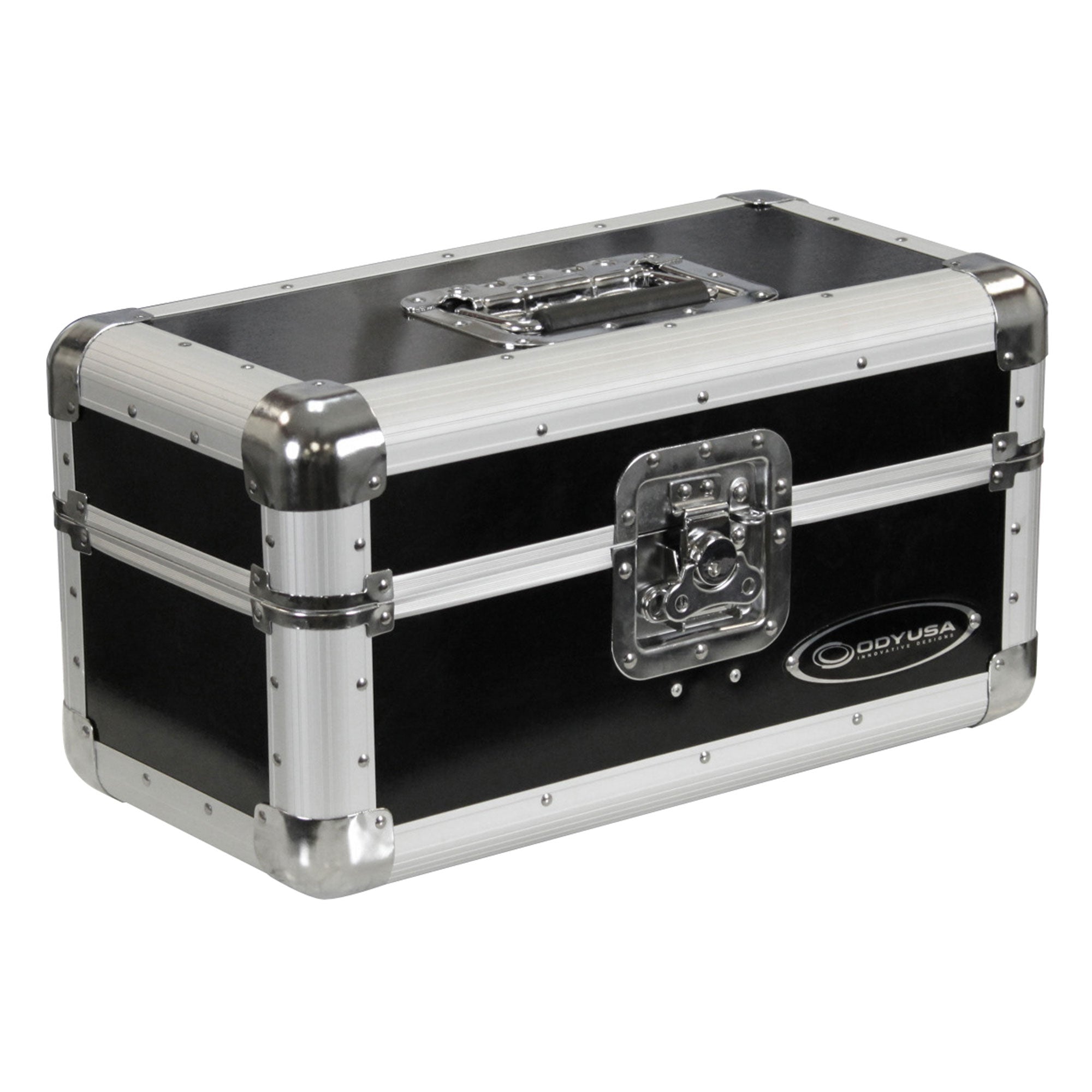 Odyssey Krom Series Record/Utility Case for 120 7-Inch Vinyl Records, Black - VMInnovations