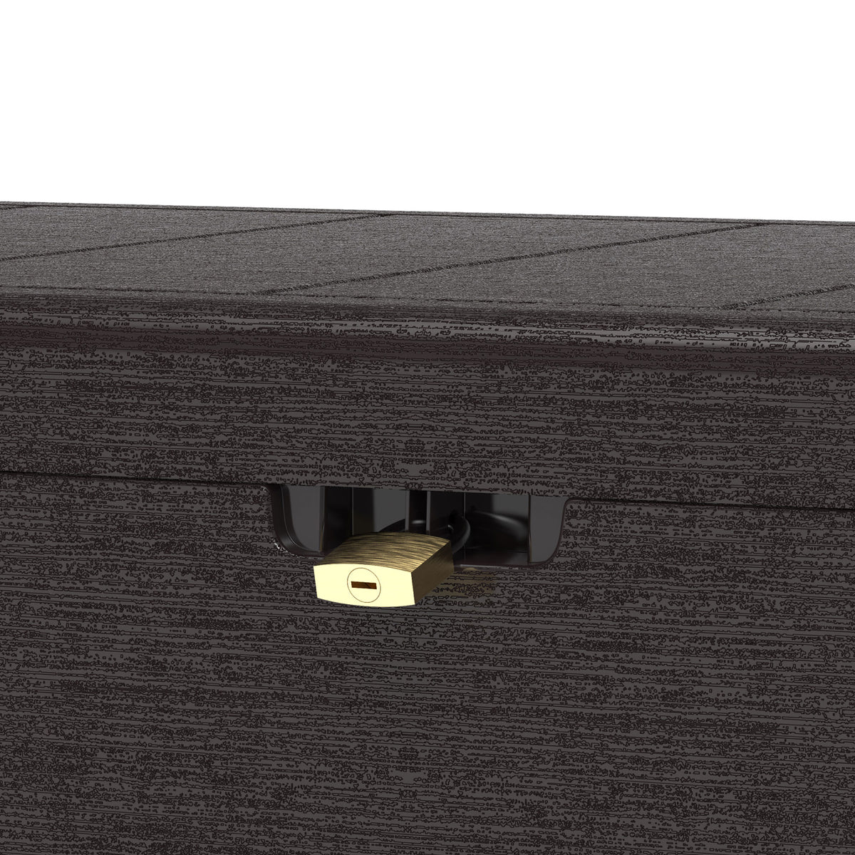 Duramax 71 Gallon Outdoor Resin Storage Box, Brown (Open Box)