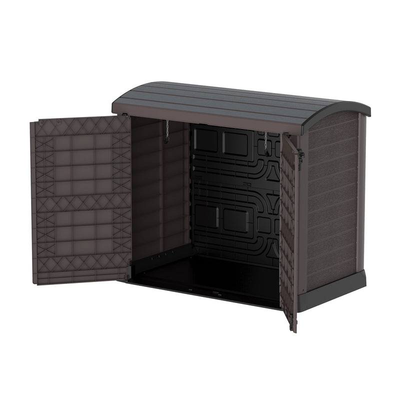 Duramax CedarGrain StoreAway 1200L Outdoor Deck & Garden Storage Box, Brown