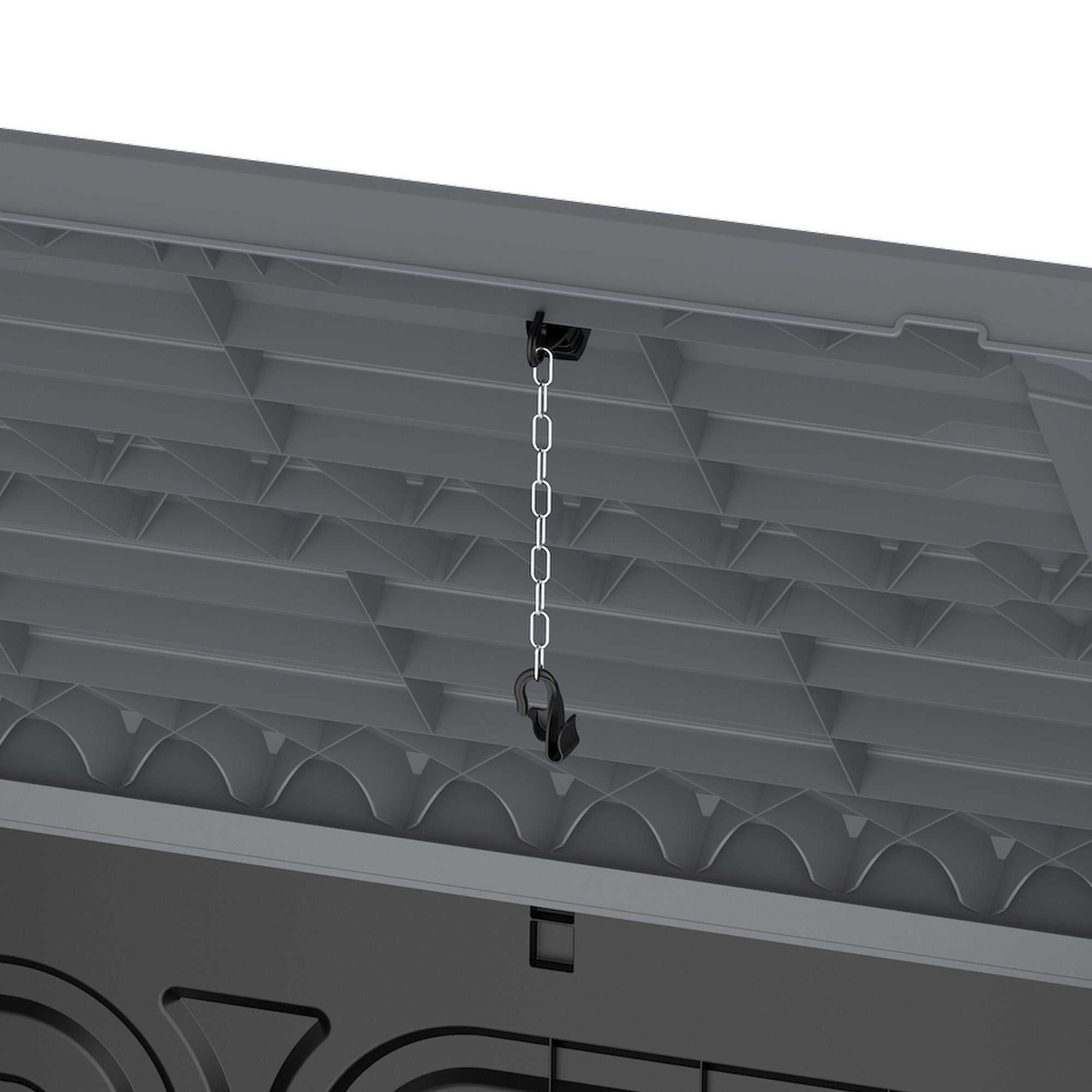 Duramax CedarGrain StoreAway 1200L Outdoor Deck & Garden Storage Box, Charcoal - VMInnovations