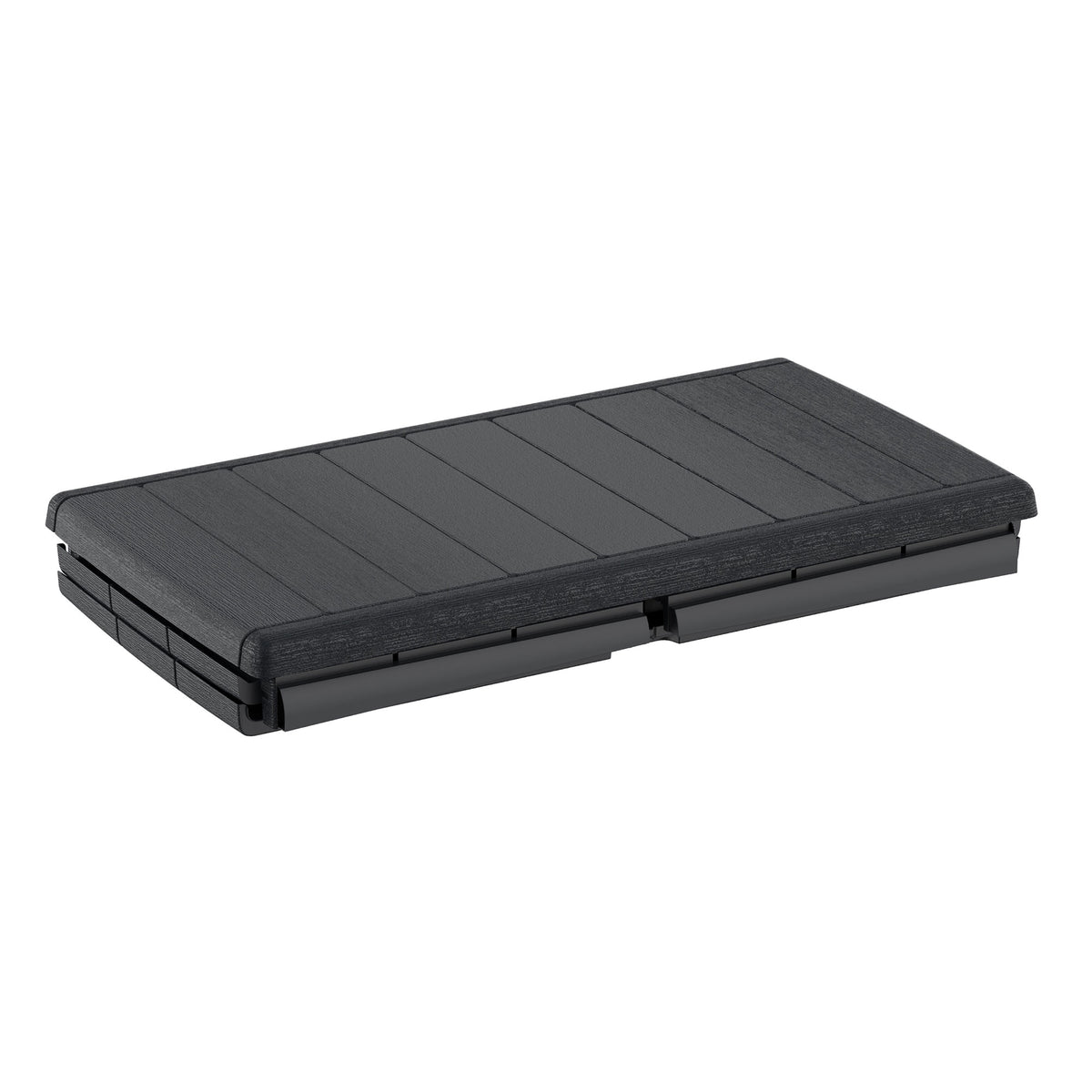 Duramax Durabox 110 Gal Outdoor Deck & Garden Storage Box Bench, Charcoal
