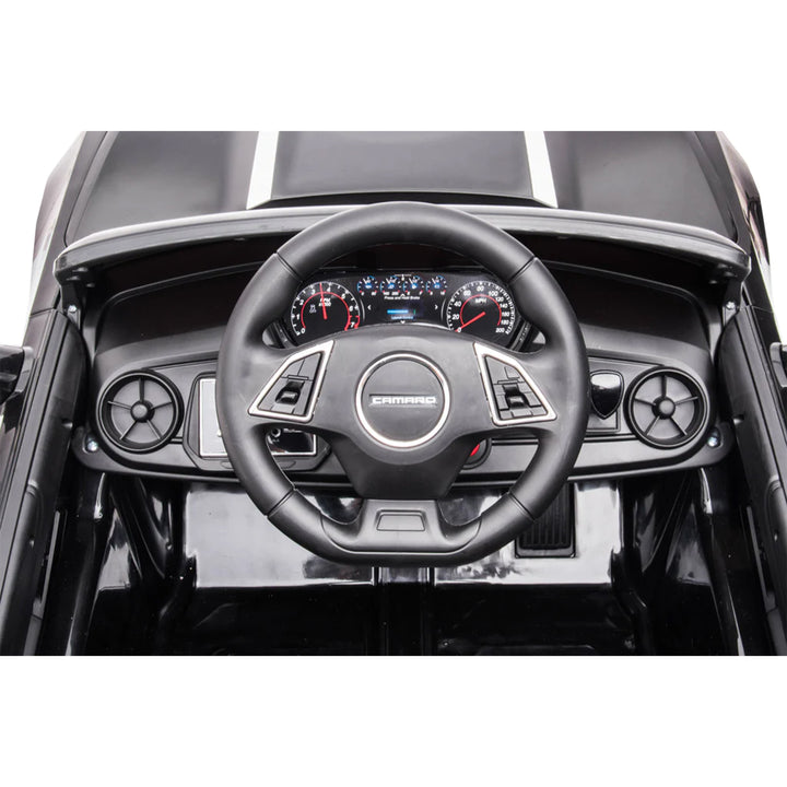 Dakott 2021/2022 Chevy Camaro Racing 2SS Battery Powered Ride On Car Toy, Black - VMInnovations