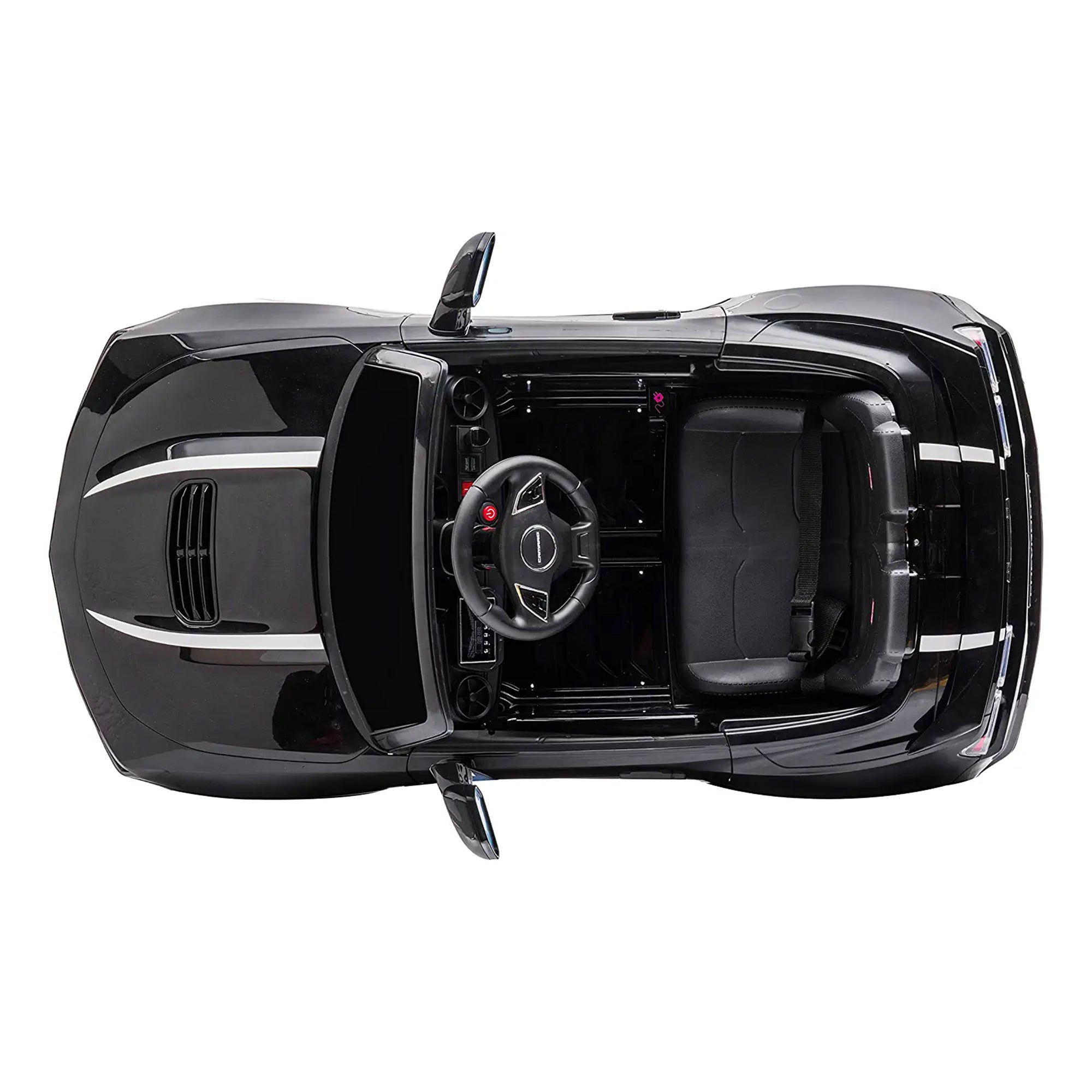 Dakott 2021/2022 Chevy Camaro Racing 2SS Battery Powered Ride On Car Toy, Black - VMInnovations