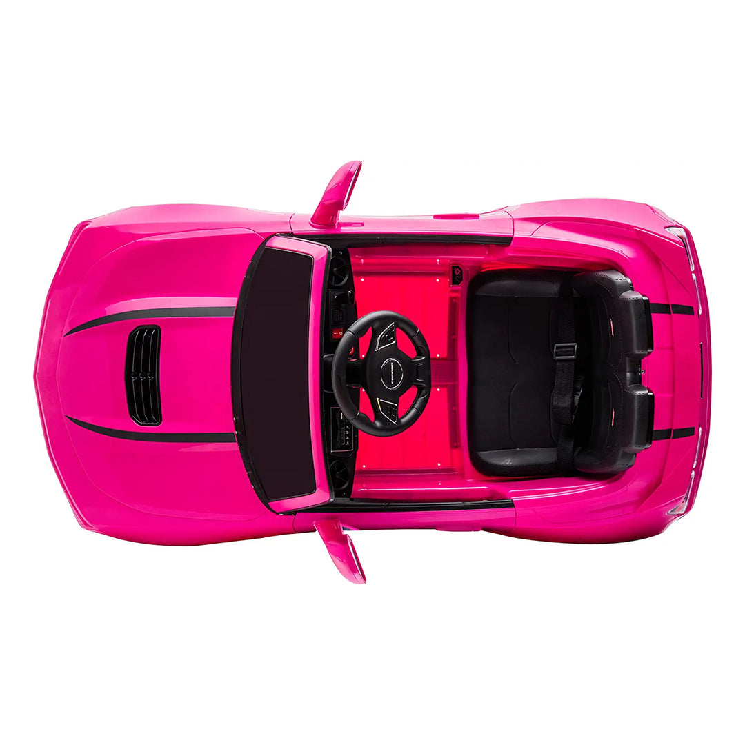 Dakott 2021/2022 Chevy Camaro Racing 2SS Battery Powered Ride On Car Toy, Pink - VMInnovations