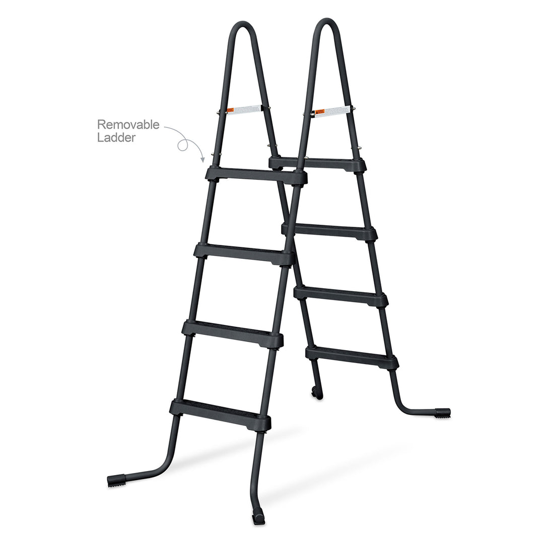 Funsicle 18' x 48" QuickSet Ring Top Above Ground Swimming Pool, Herringbone - VMInnovations