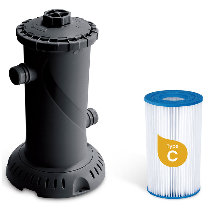 Funsicle 18' x 48" QuickSet Ring Top Above Ground Swimming Pool, Herringbone - VMInnovations