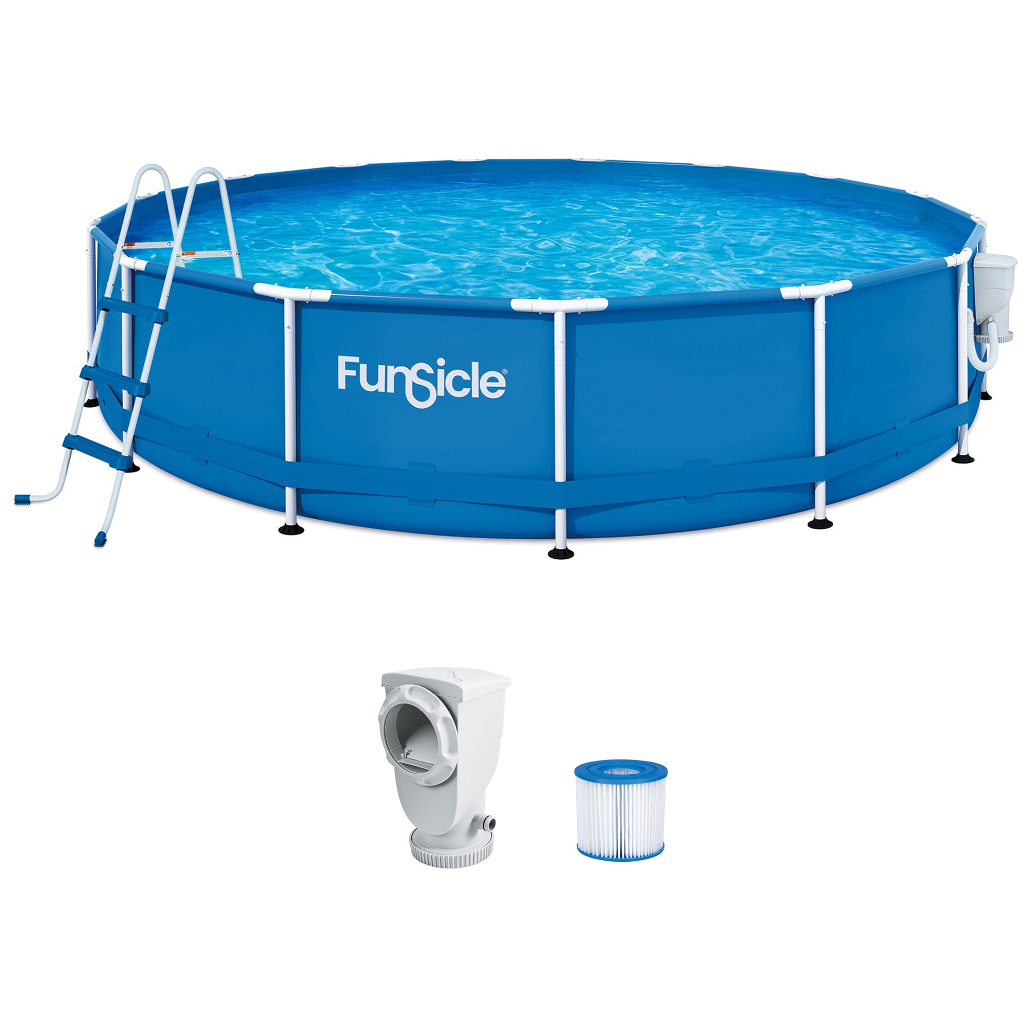 15' x 36" Outdoor Activity Round Frame Above Ground Swimming Pool Set (Open Box)