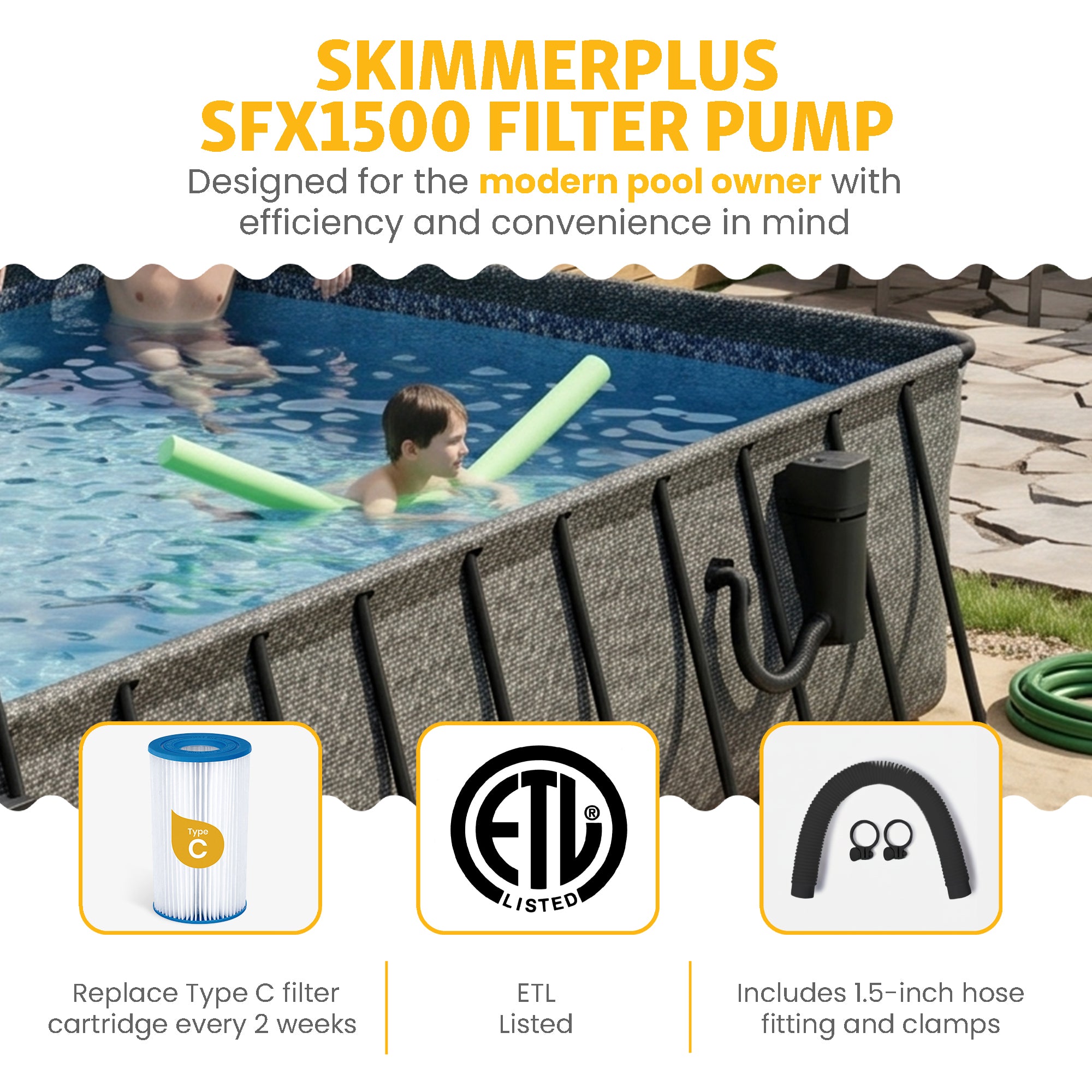 24ft x 12ft x 52in Oasis Designer Rectangle Lap Pool, Dark Herringbone (Used) - VMInnovations