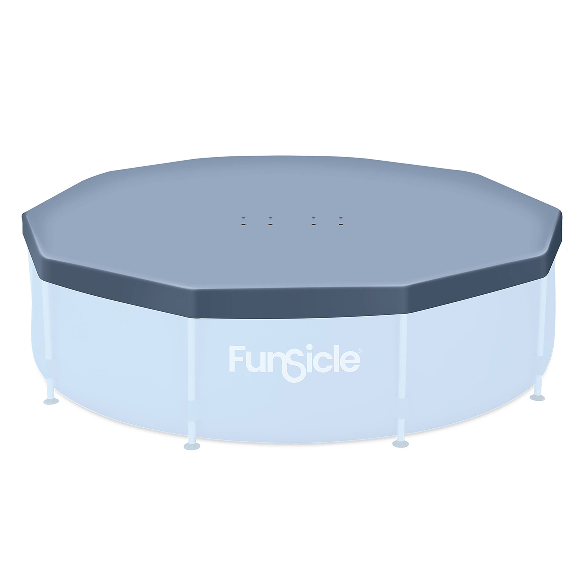 Funsicle 10ft Round Frame Pool Debris Cover, Accessory Only, Gray (Used)
