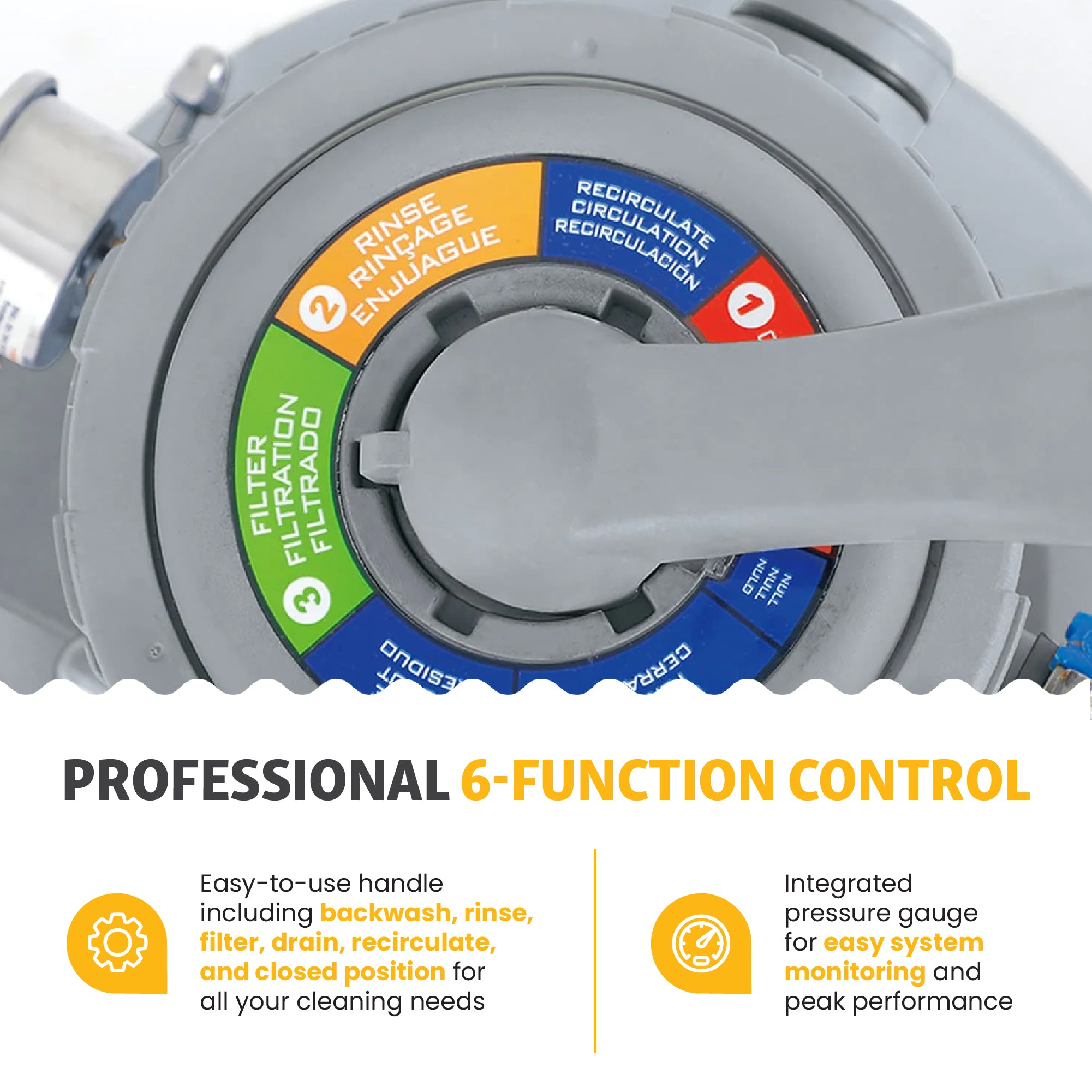 Funsicle 12 Inch Sand Filter Pump for Above Ground Pools, 1600 GPH Flow Rate - VMInnovations