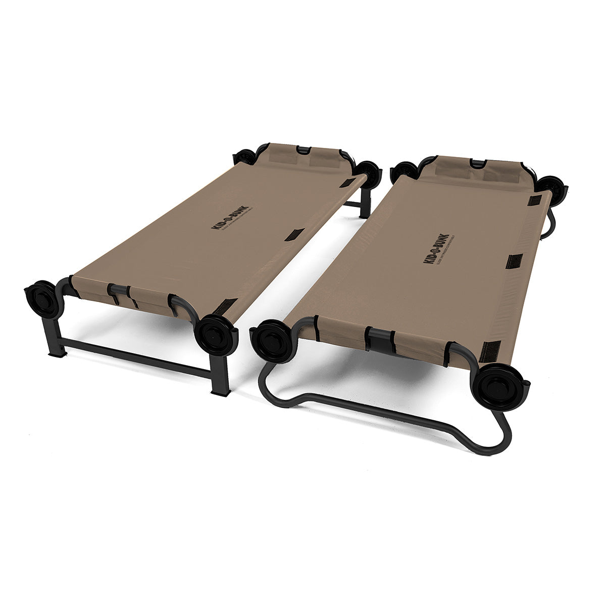 Disc-O-Bed XL & Youth Cam-O-Bunk Benchable Double Cot w/Organizers (2 Pack) - VMInnovations