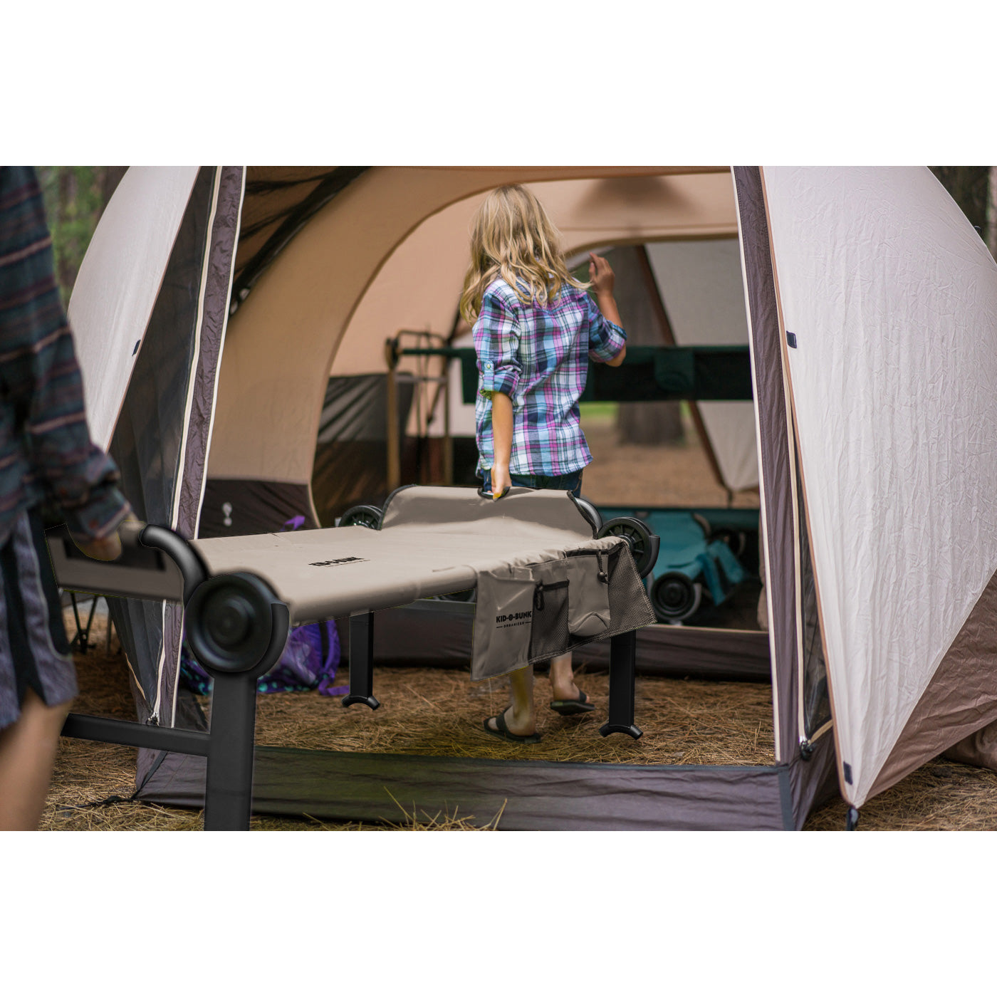 Disc-O-Bed XL & Youth Cam-O-Bunk Benchable Double Cot w/Organizers (2 Pack) - VMInnovations