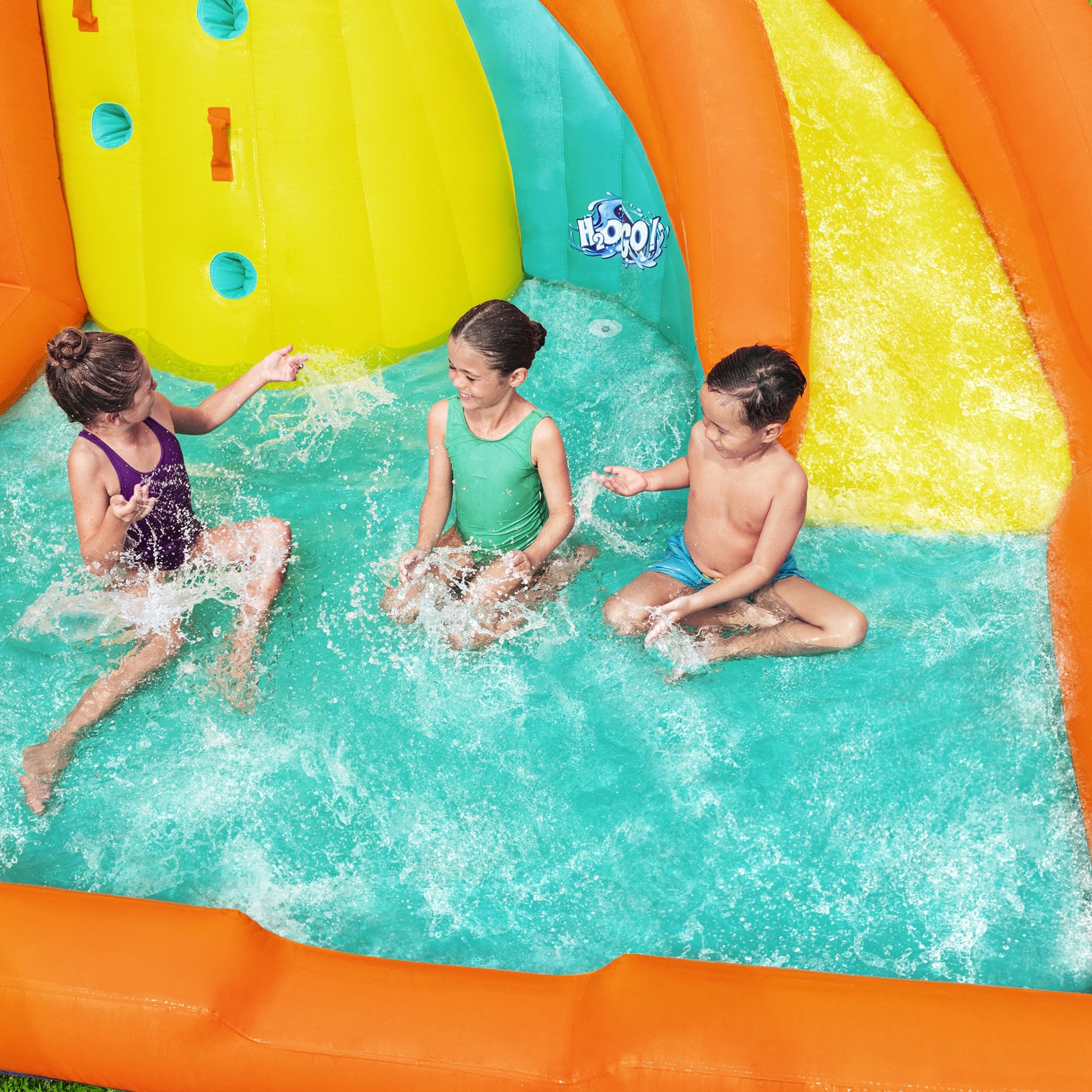 H2OGO! Canopy Cove Kids Inflatable Mega Water Park with Water Cannon (Open Box) - VMInnovations