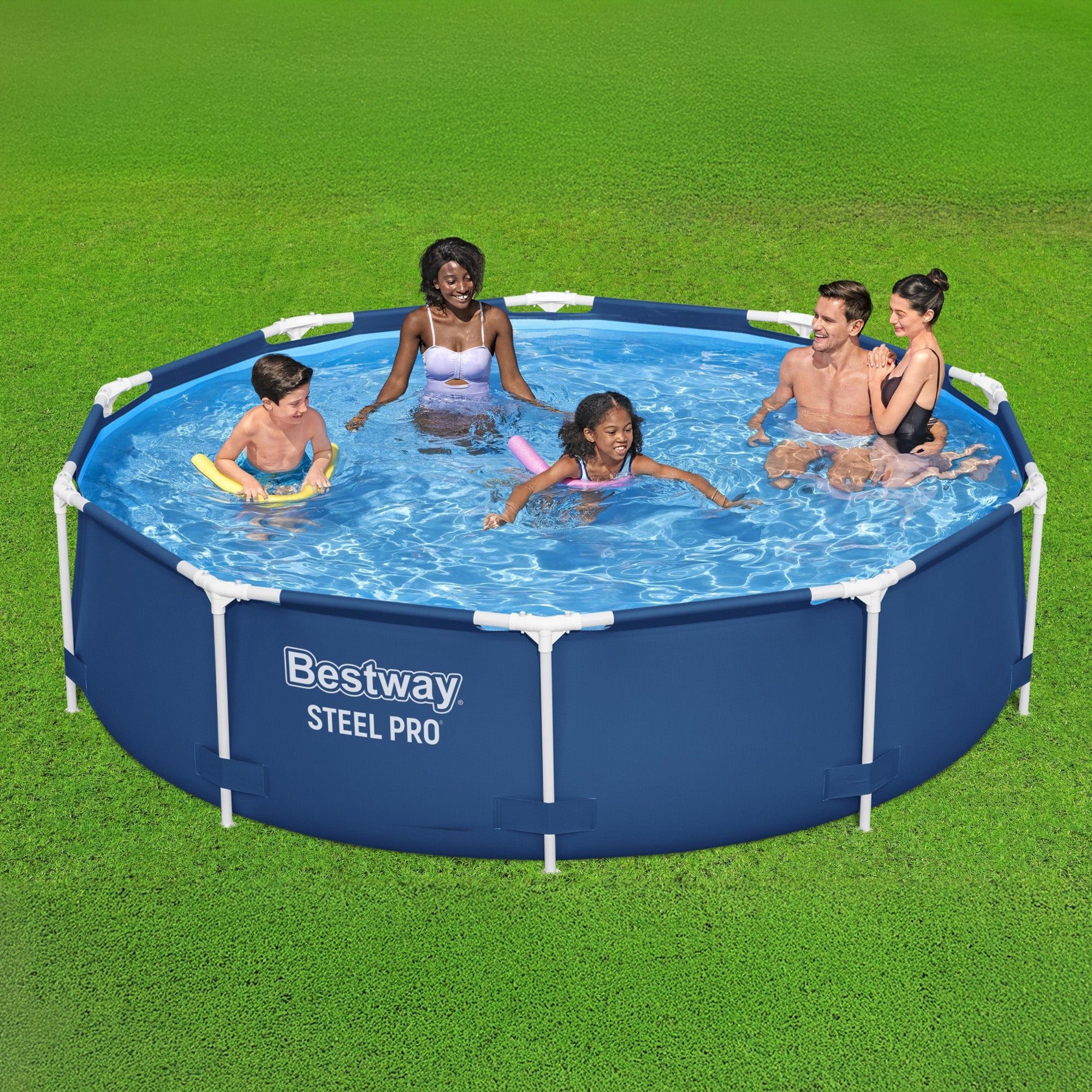 Bestway Steel Pro 10'x30" Above Ground Swimming Pool Set with Filter Pump (Used) - VMInnovations