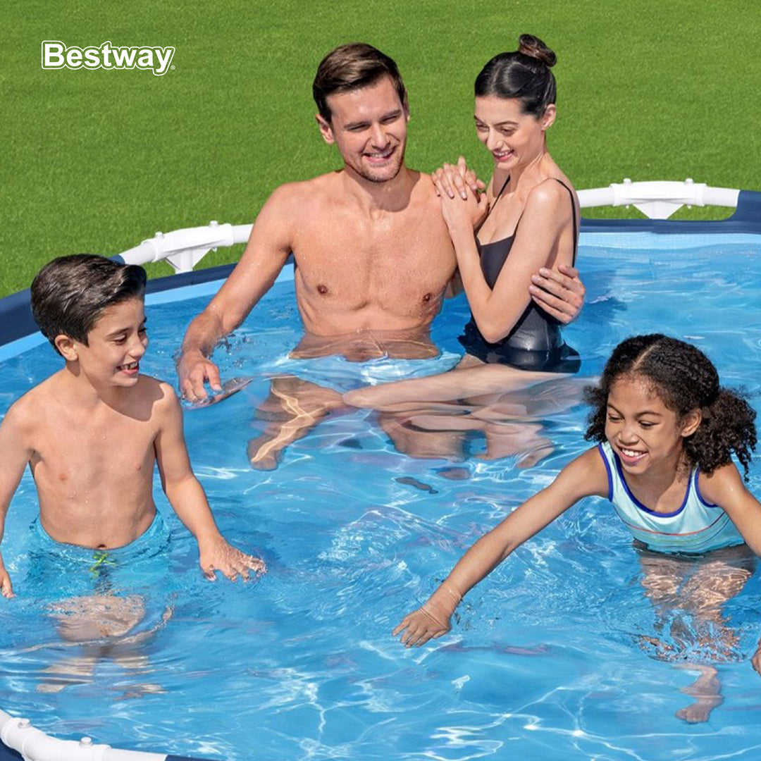 Bestway Steel Pro 10'x30" Round Above Ground Swimming Pool Set with Filter Pump - VMInnovations