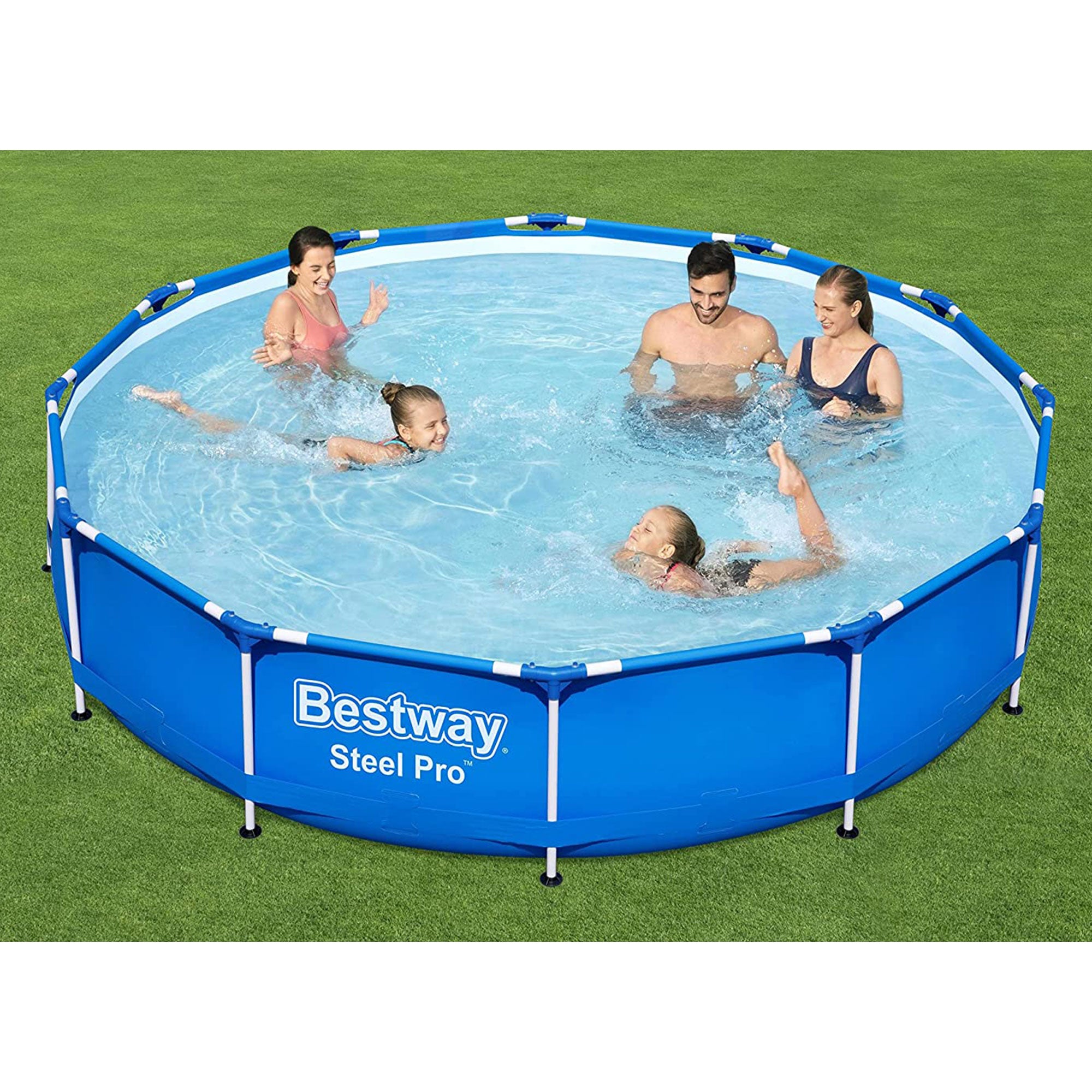 Bestway Steel Pro 12'x30" Round Above Ground Swimming Pool Set with Filter Pump