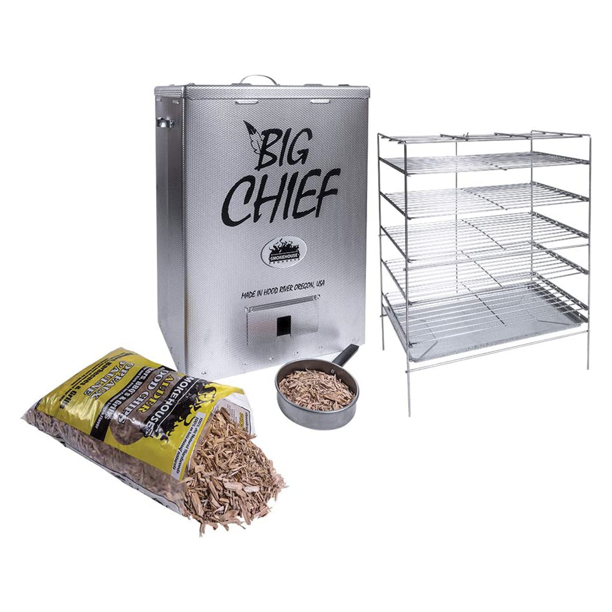 Smokehouse Big Chief Top Load Outdoor Cooking BBQ Electric Wood Chip Smoker