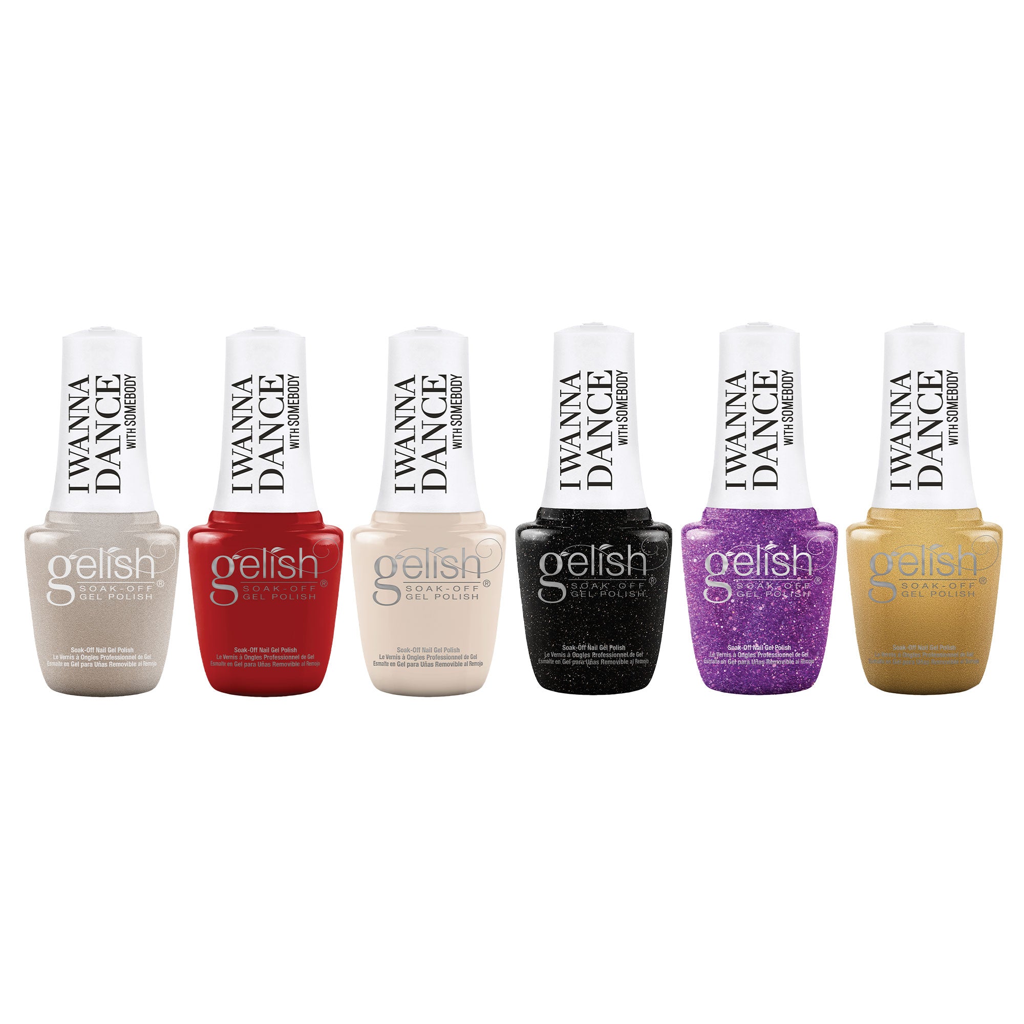 Gelish Winter I Wanna Dance With Somebody 9mL Soak Off Gel Polish Set, 6 Pack - VMInnovations
