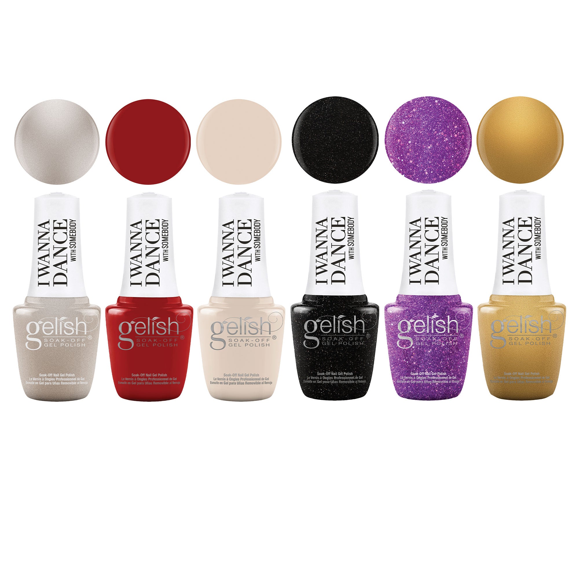 Gelish Winter I Wanna Dance With Somebody 9mL Soak Off Gel Polish Set, 6 Pack - VMInnovations