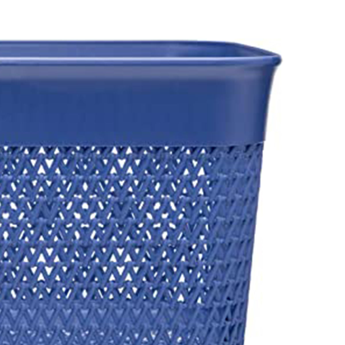 Life Story Lightweight Heavy Duty Storage Woven Basket 16 Quarts, Blue (6 Pack) - VMInnovations