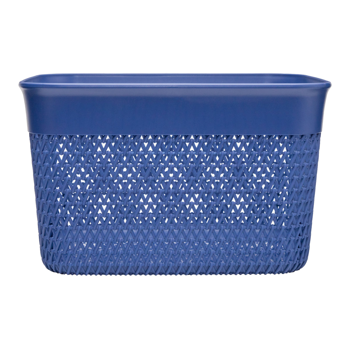 Life Story Lightweight Heavy Duty Storage Woven Basket 16 Quarts, Blue (12 Pack) - VMInnovations