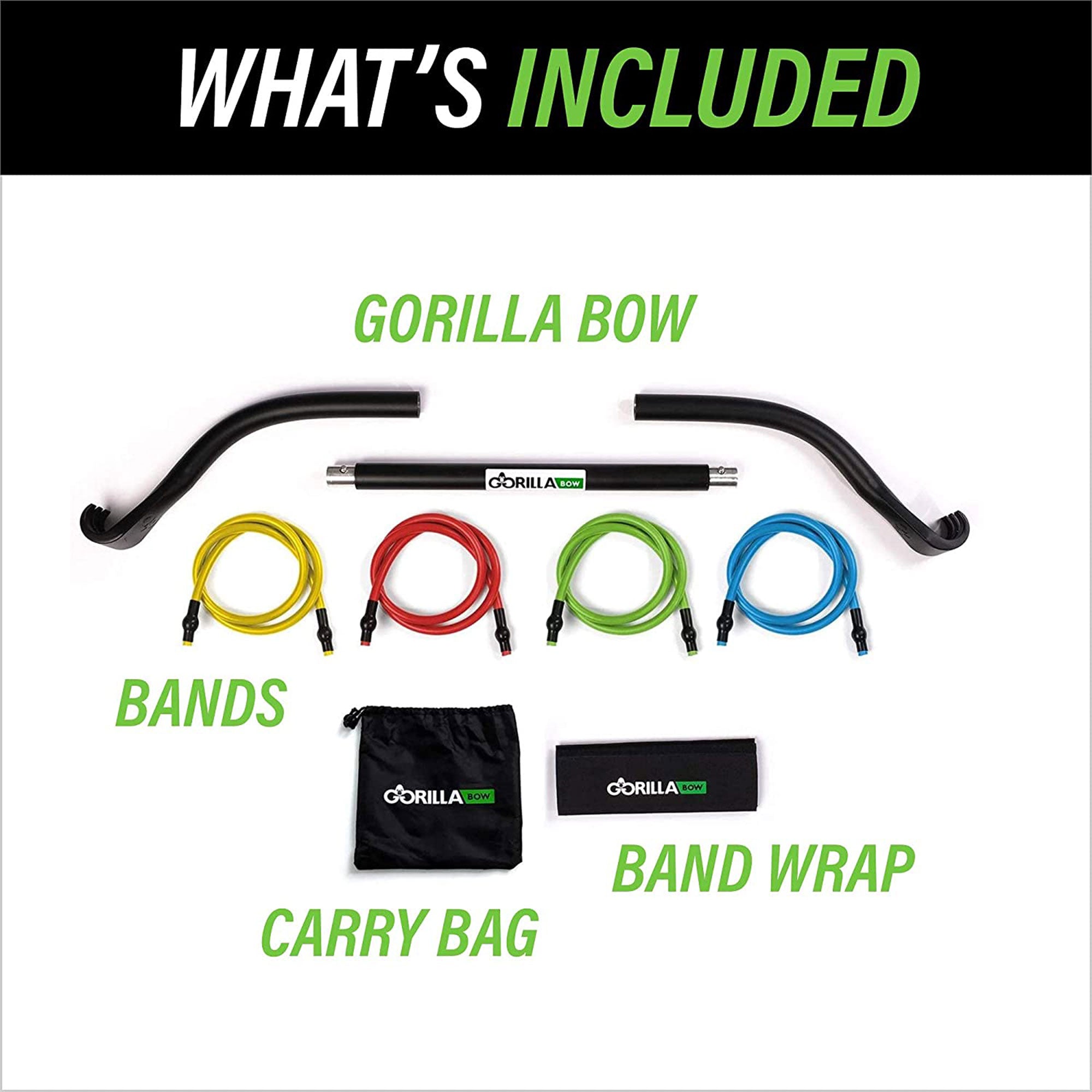 Gorilla Bow Travel Home Workout Pilates Resistance Bands, Black (For Parts) - VMInnovations
