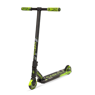4 Inch Carve Pro Style Stunt Scooter with Aluminum Deck, Green/Black (Open Box)